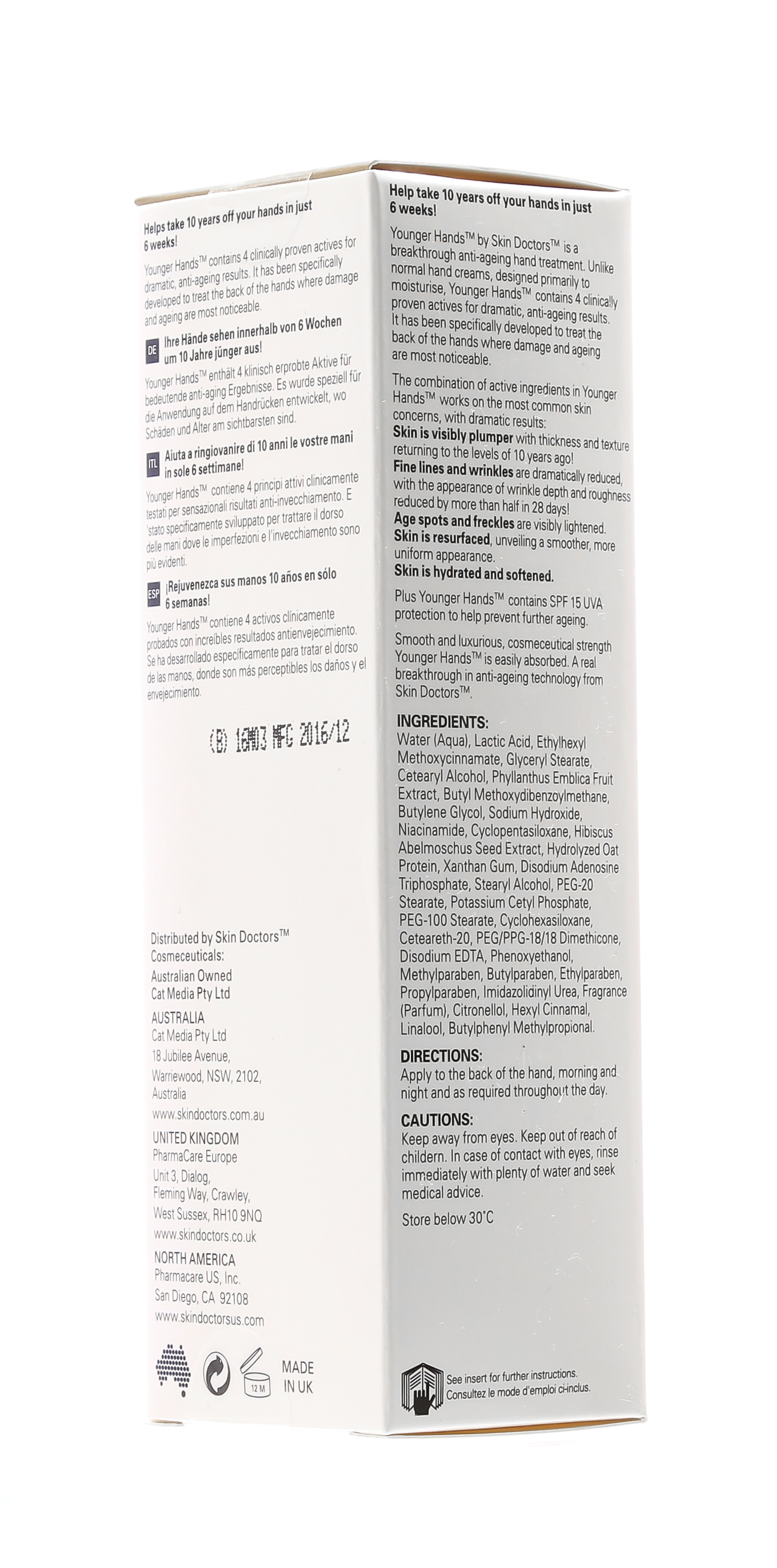 Скин Докторс Омолаживающий крем для рук 75 мл (Skin Doctors, Vein Away) фото 4