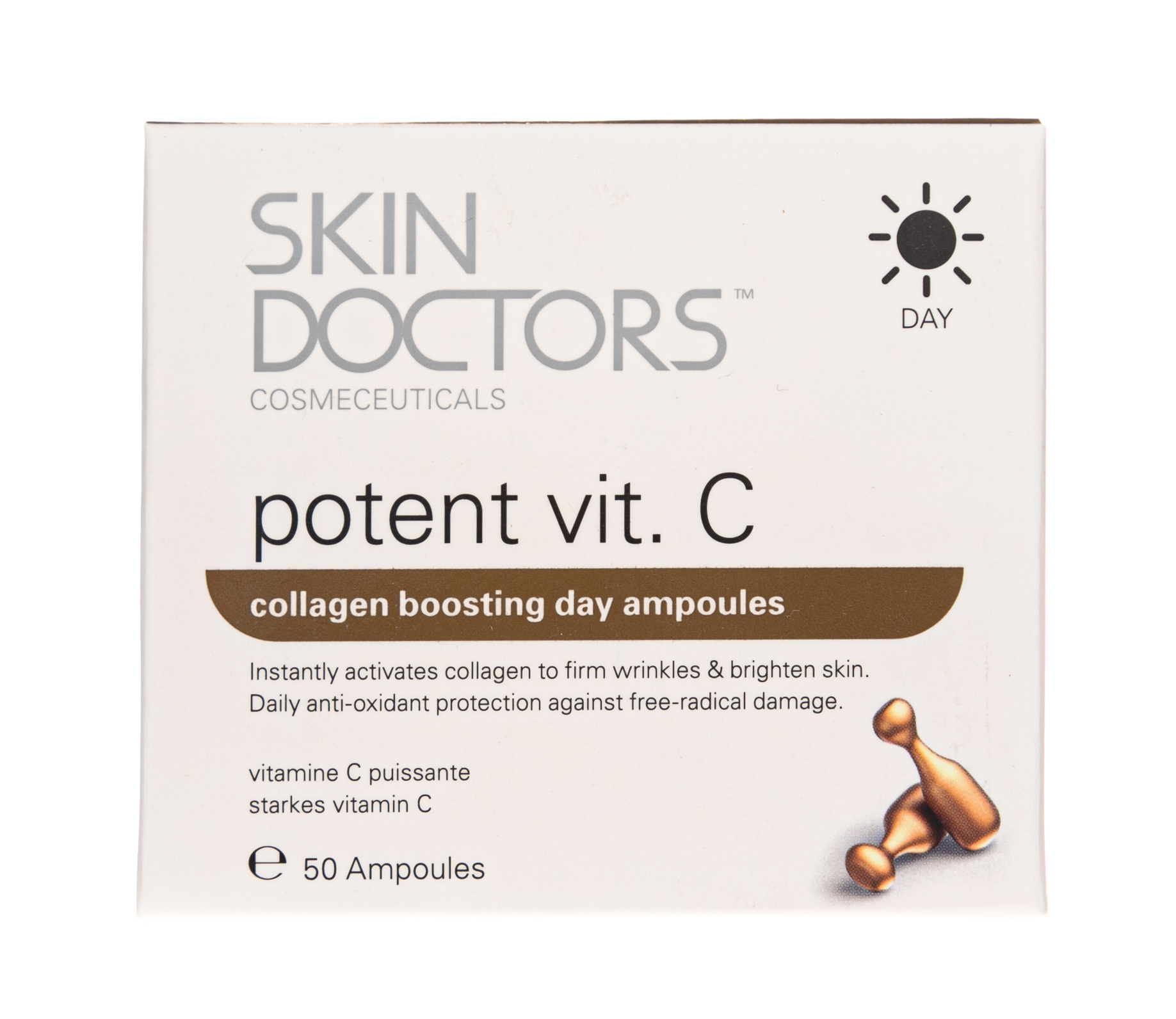 Скин Докторс Дневная сыворотка с Витамином С, 50 капсул (Skin Doctors, Potent Vit. C) фото 7