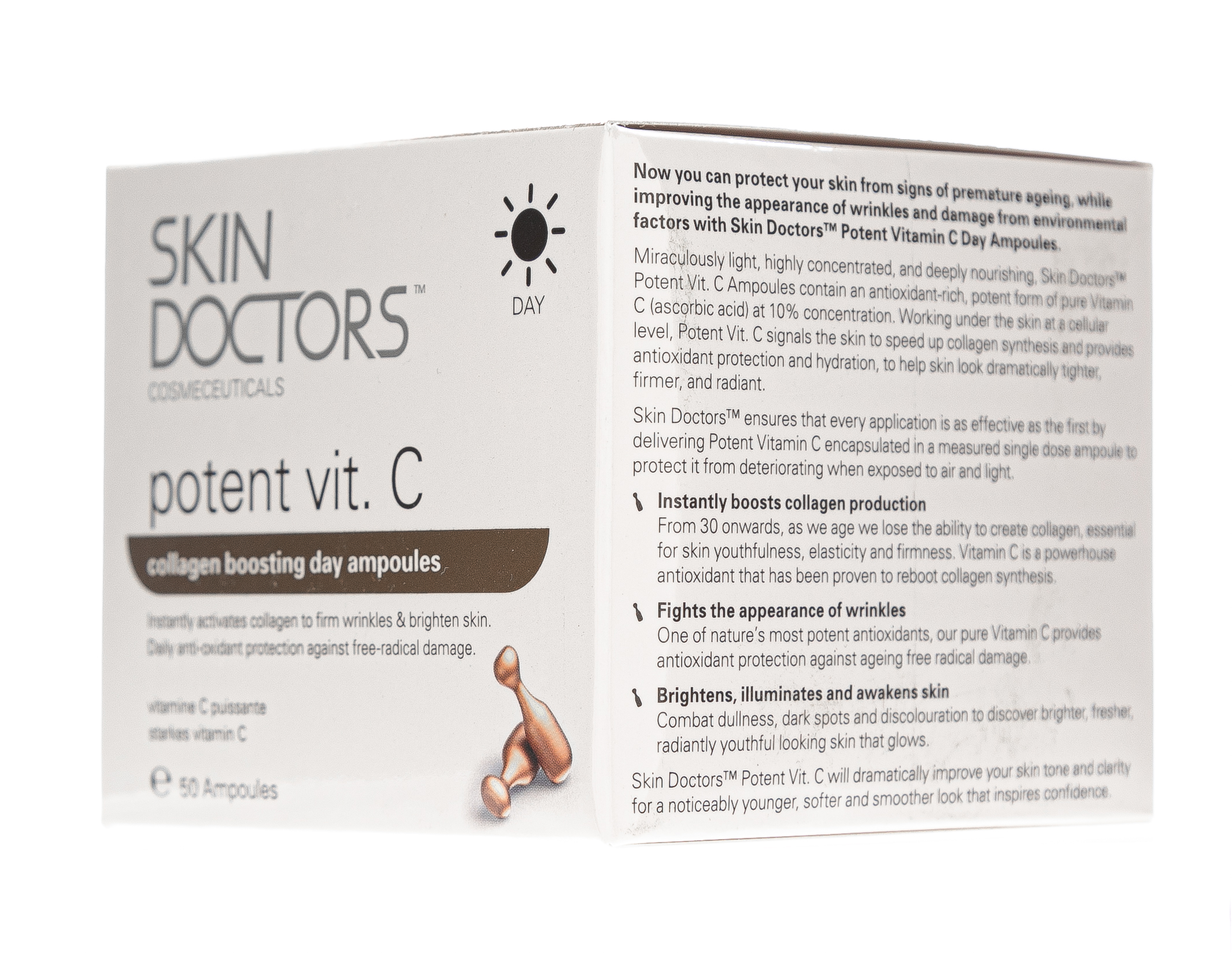 Скин Докторс Дневная сыворотка с Витамином С, 50 капсул (Skin Doctors, Potent Vit. C) фото 8