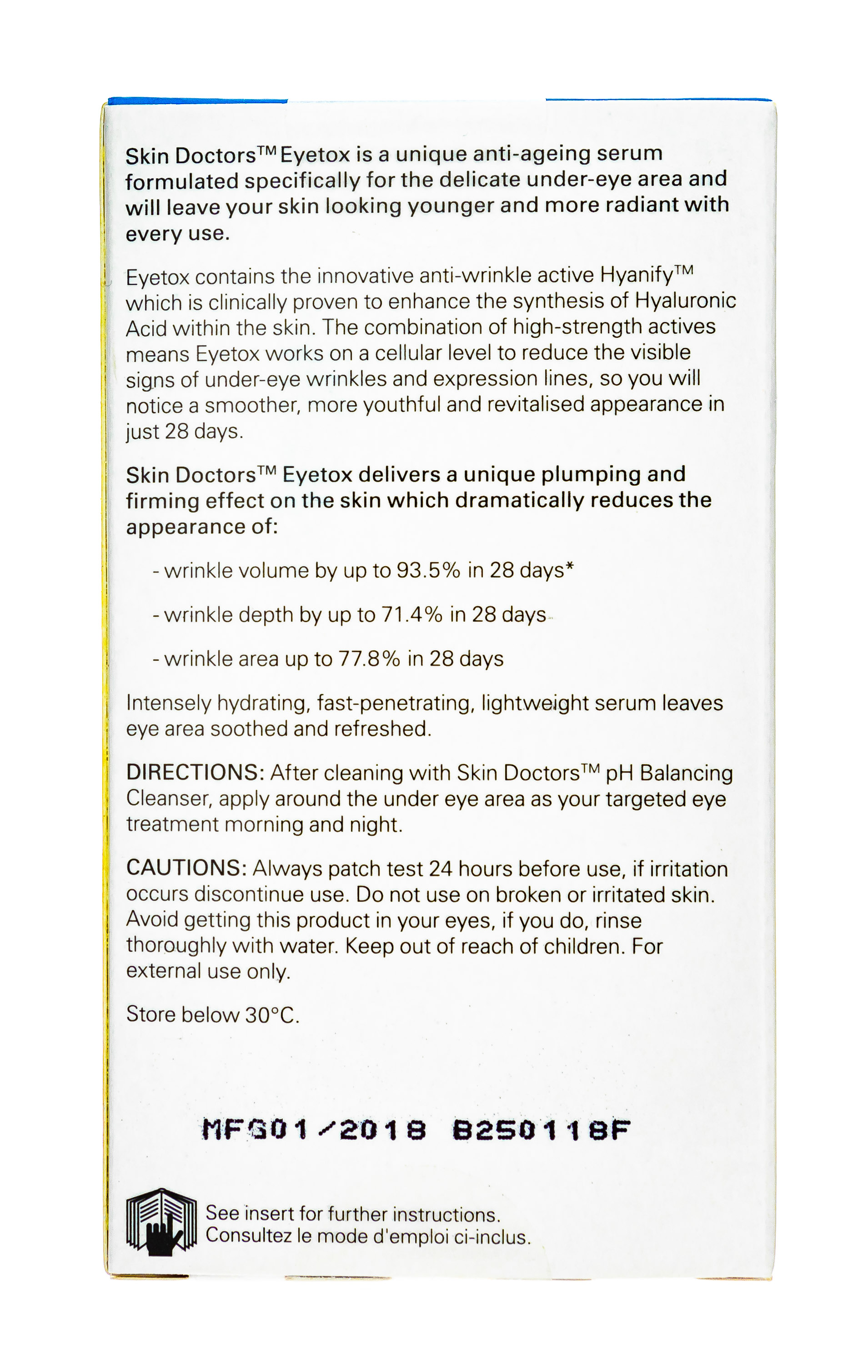 Скин Докторс Сыворотка против морщин под глазами Eyetox, 15 мл (Skin Doctors, Antiage) фото 2