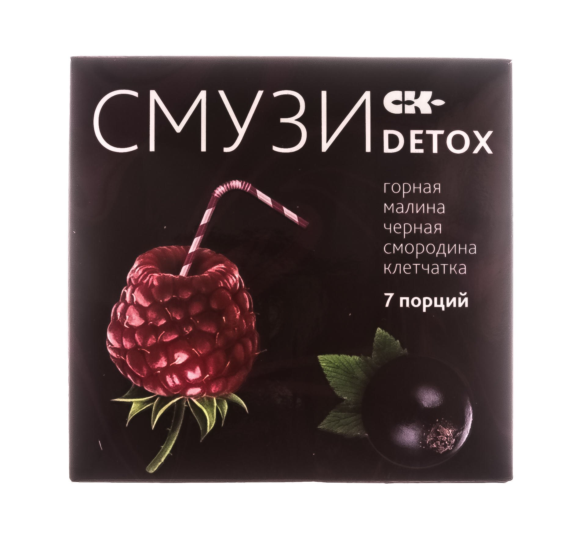  Смузи Detox малина и чёрная смородина 12 гр х 7 пакетиков (Сибирская клетчатка, Смузи Detox) фото 2