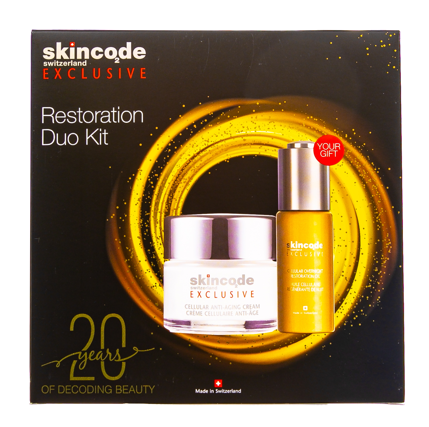 Скинкод Набор Exclusive Restoration Duo Антивозрастной крем, 50 мл+Ночное восстанавливающее масло, 30 мл (Skincode, Exclusive) фото 1