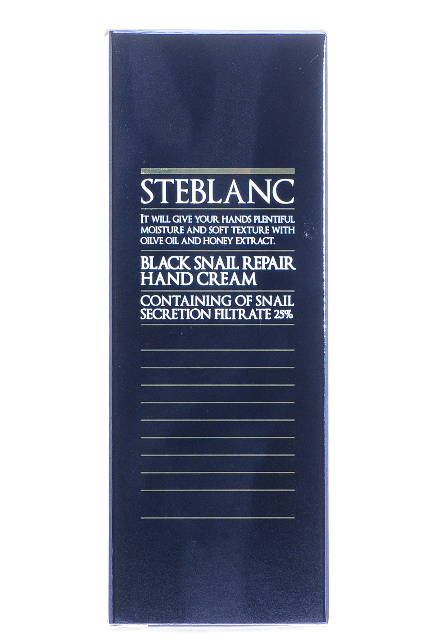 Стебланк Крем для рук восстанавливающий с муцином Черной улитки 50мл (Steblanc, Black snail) фото 1