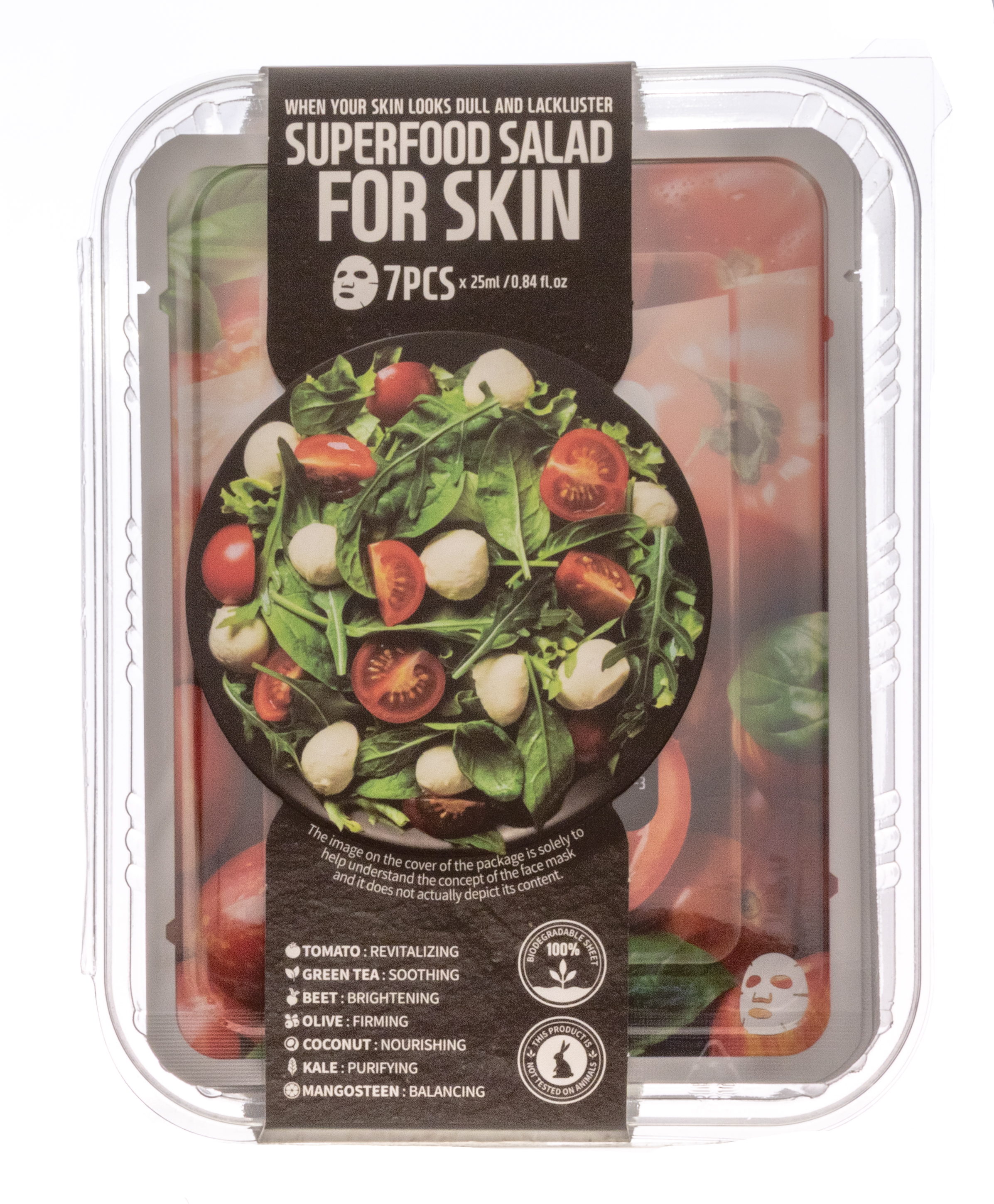 

Superfood Salad for Skin Набор масок "Для тусклой и безжизненной кожи", 7 х 25 мл (Superfood Salad for Skin, Наборы), Наборы