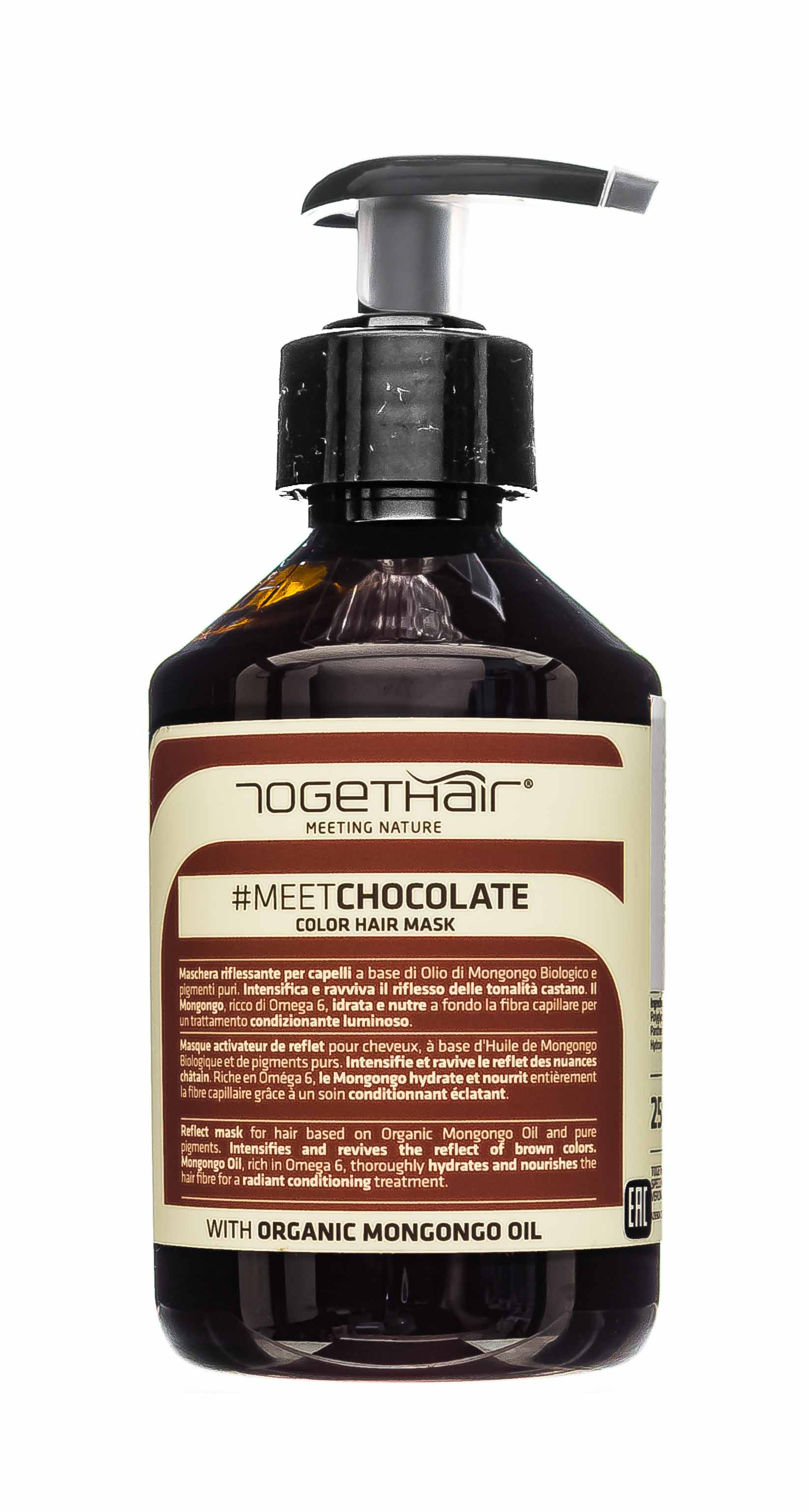 Ту Гет Хэйр Оттеночная маска для волос Шоколад, 250 мл (Togethair, Color Hair Mask) фото 1