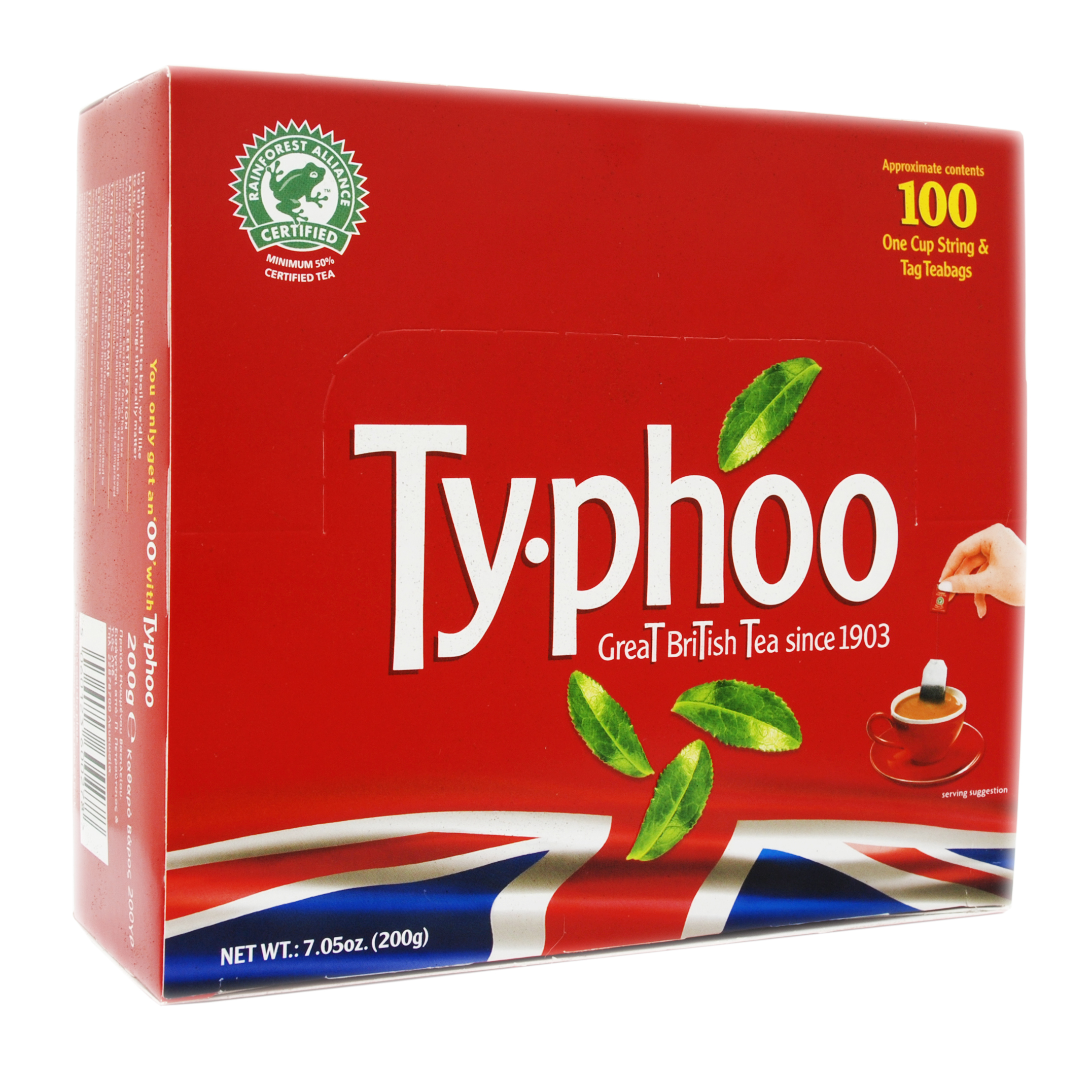 Тайфу Чай черный английский 100 пак 200г (Typhoo, Black tea) фото 1