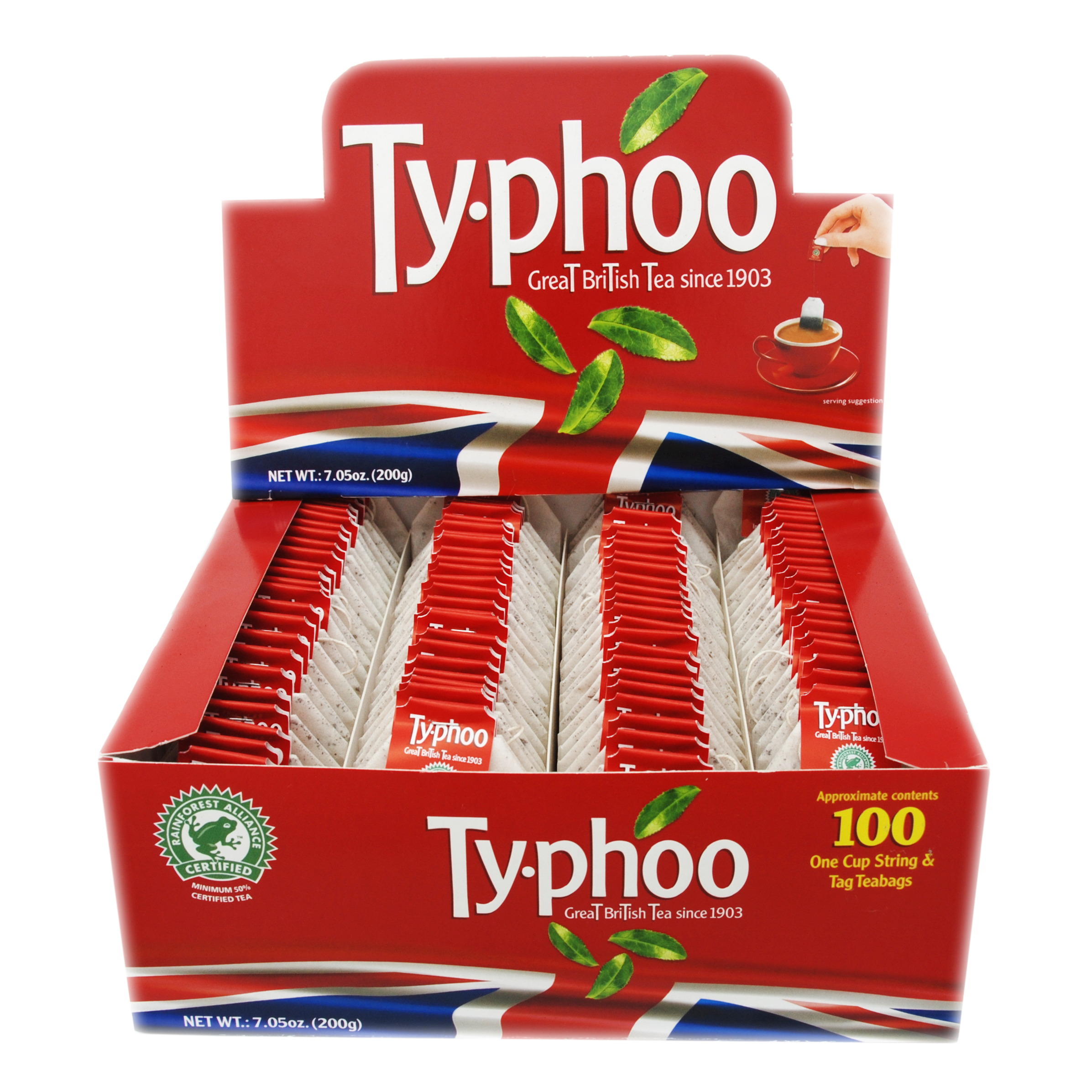 Тайфу Чай черный английский 100 пак 200г (Typhoo, Black tea) фото 2