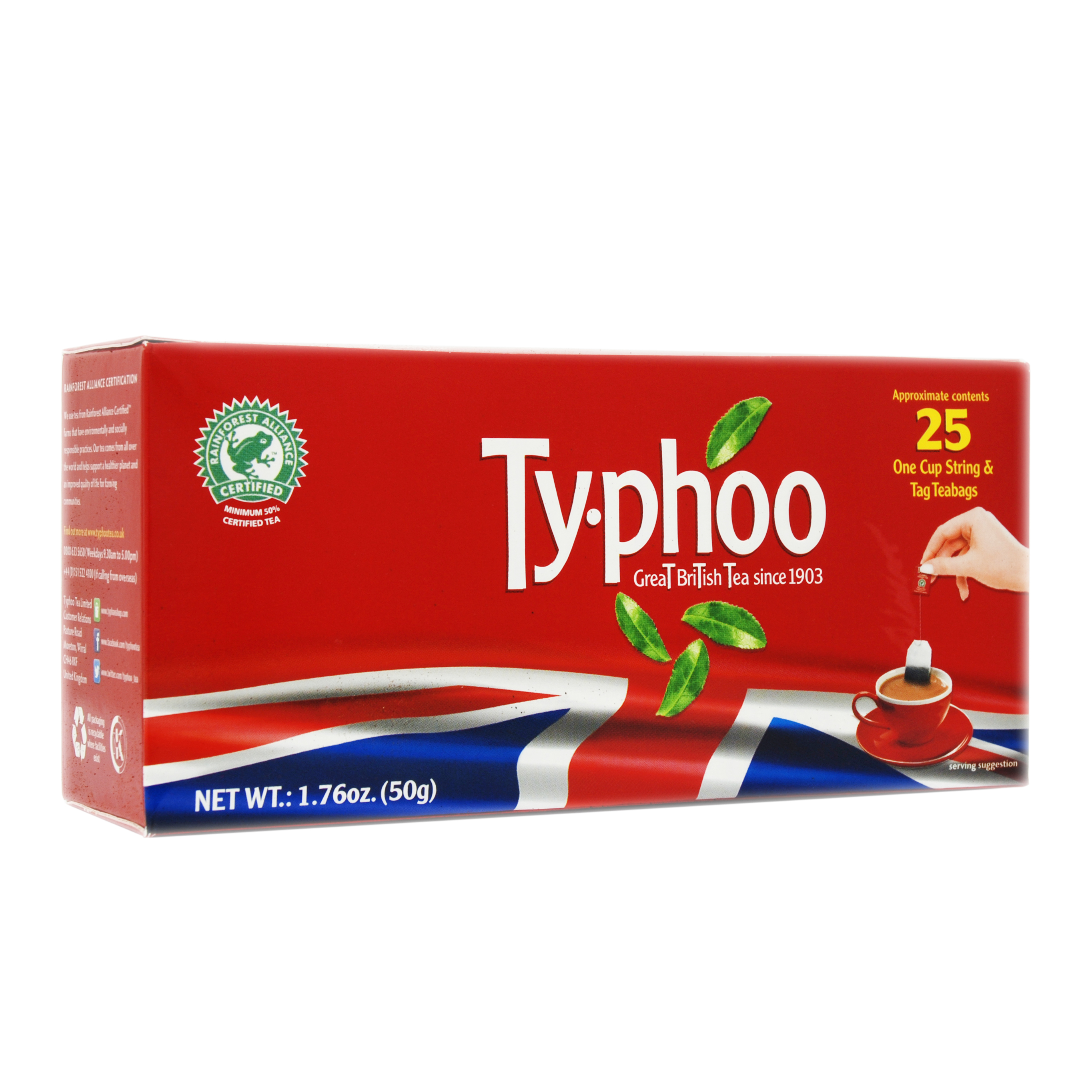 Тайфу Чай черный английский 25 пак  50г (Typhoo, Black tea) фото 1