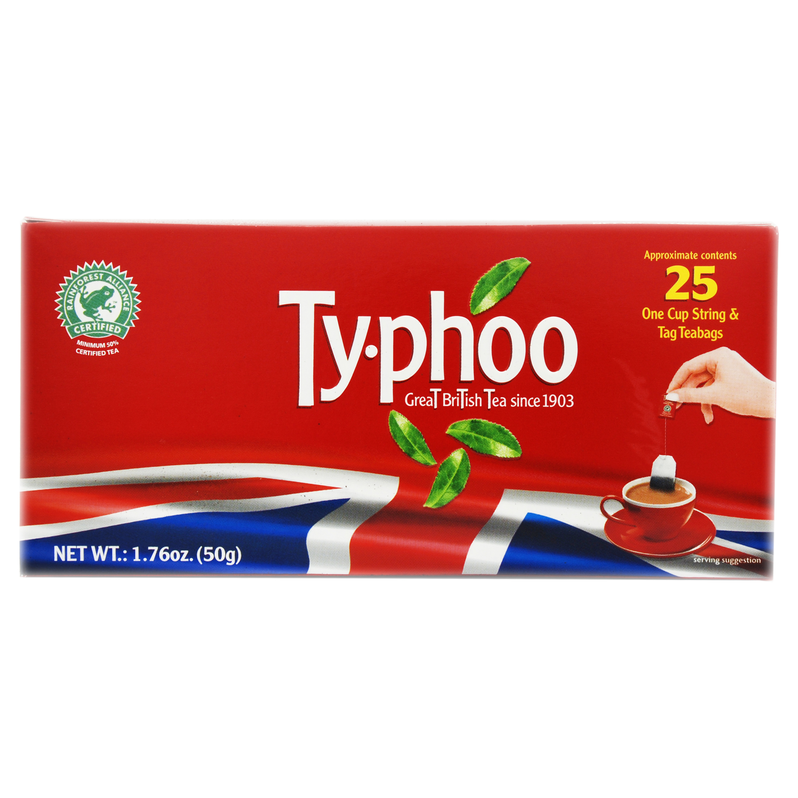 Тайфу Чай черный английский 25 пак  50г (Typhoo, Black tea) фото 3