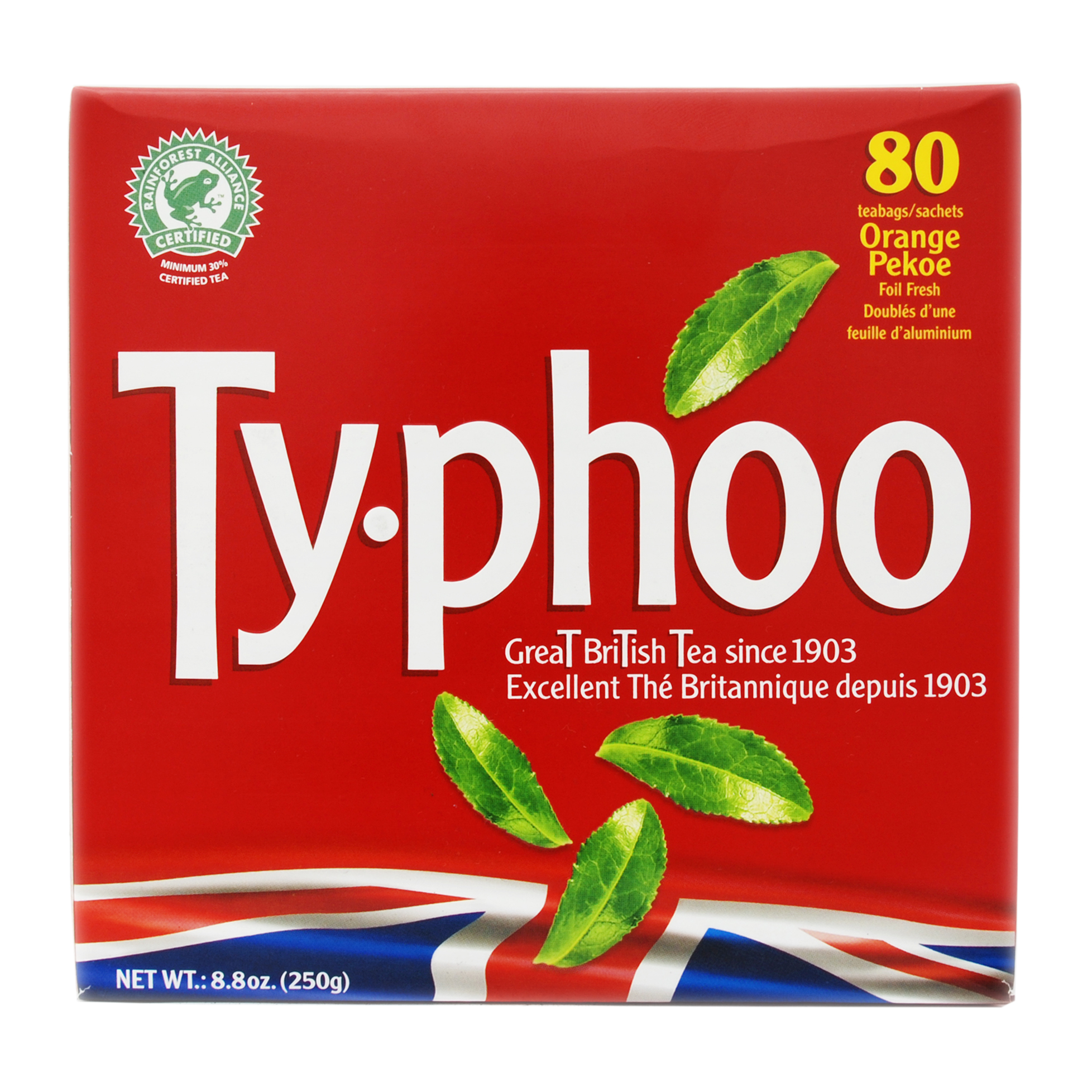 Тайфу Чай черный британский купаж 80 пак 250г (Typhoo, Black tea) Тайфу Чай черный британский купаж 80 пак 250г (Typhoo, Black tea) фото 3