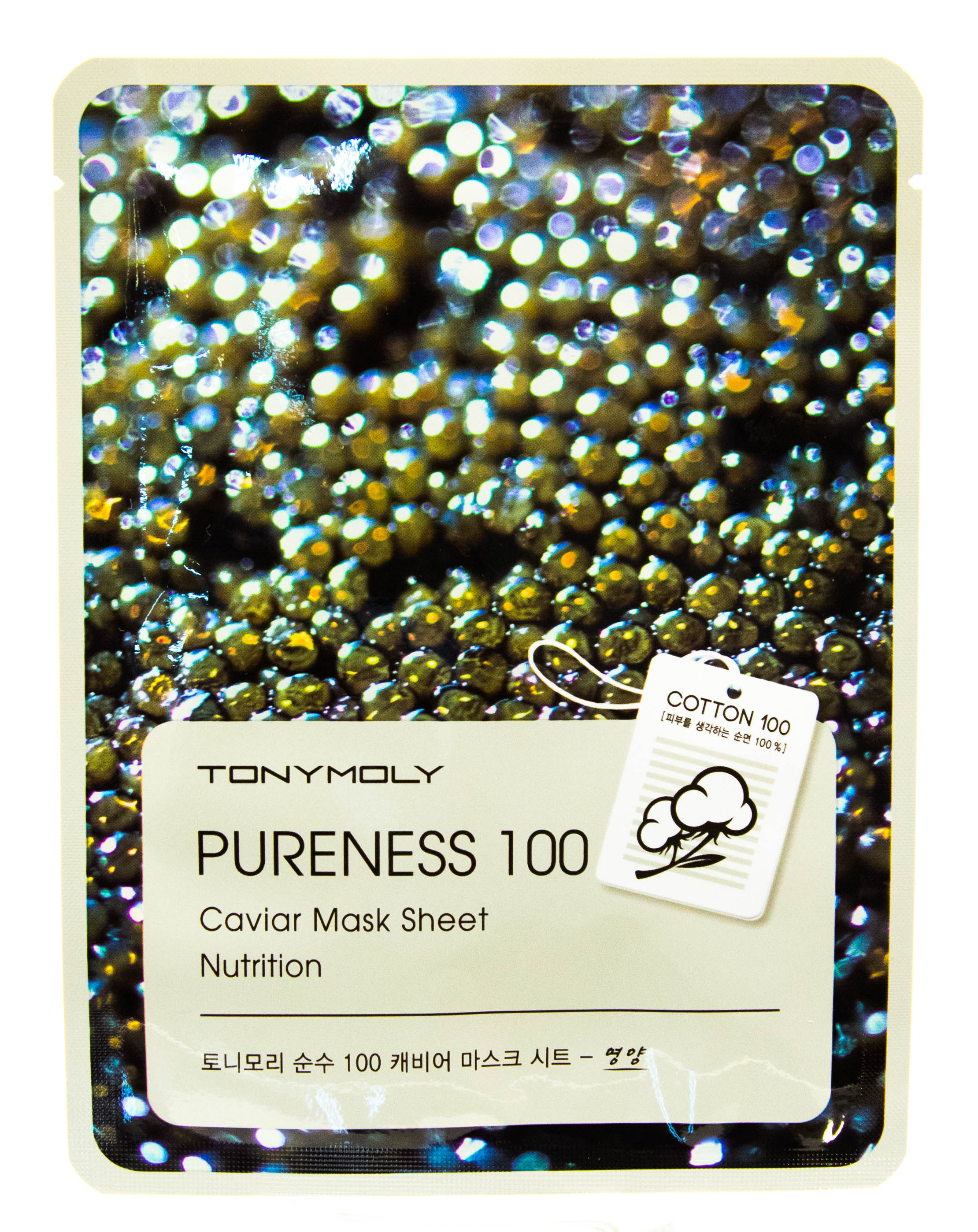 Тони Моли Подтягивающая маска с экстрактом черной икры 21 мл (Tony Moly, Pureness) фото 1