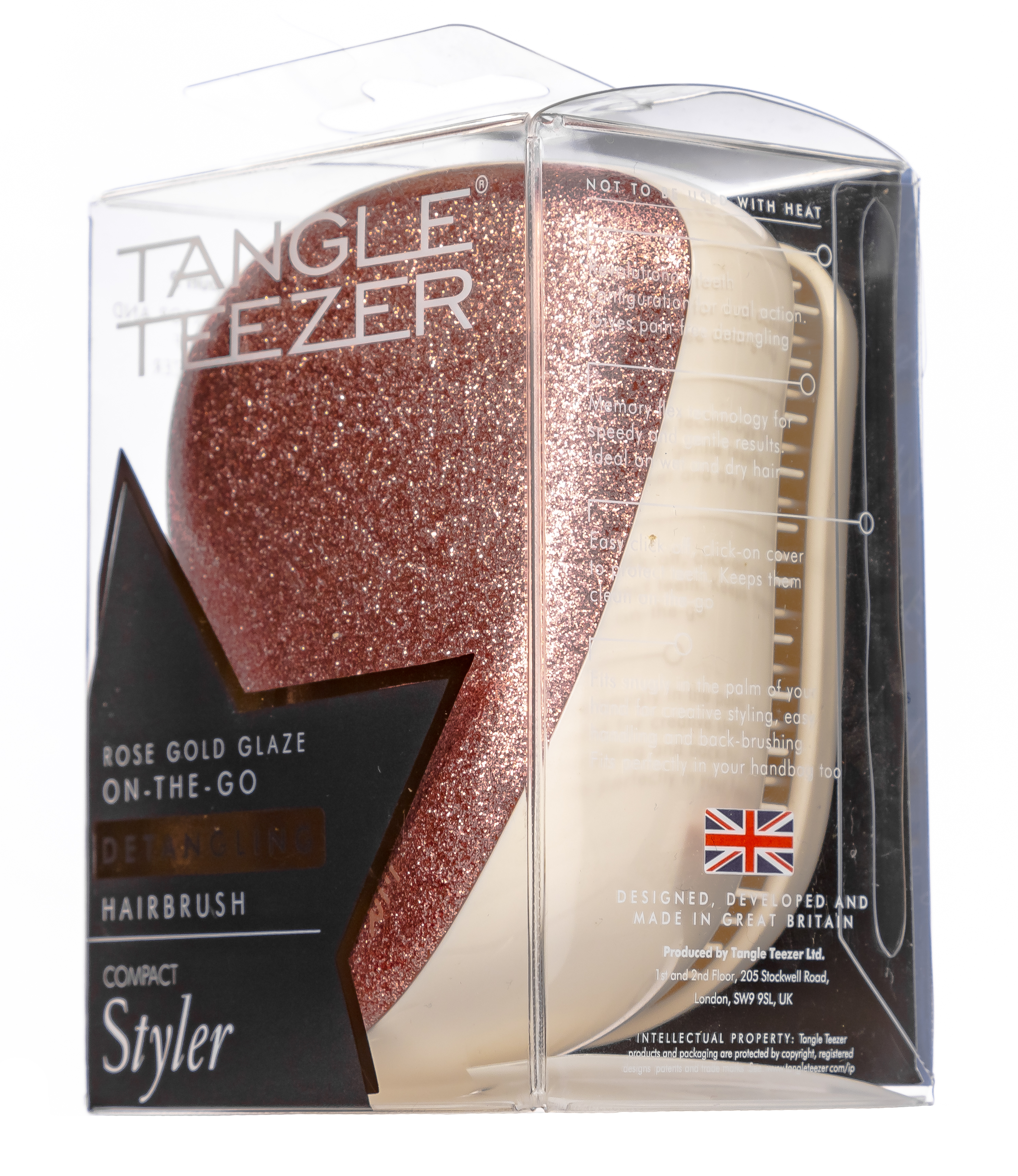 Тангл Тизер Расческа Rose Gold Glaze 1 шт (Tangle Teezer, Compact Styler) фото 2