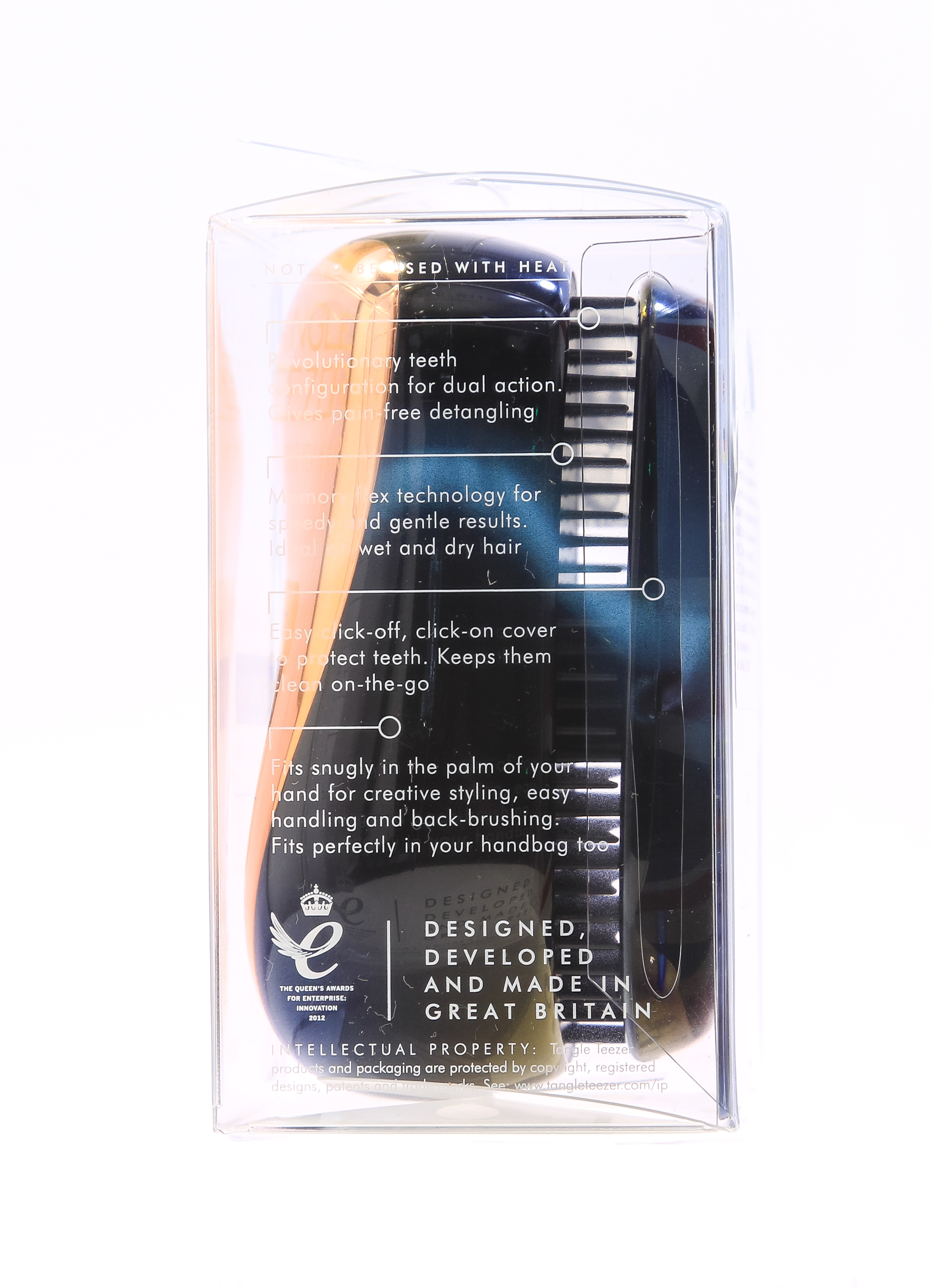 Тангл Тизер Расческа Rose Gold розовое золото/черный (Tangle Teezer, Compact Styler) фото 3