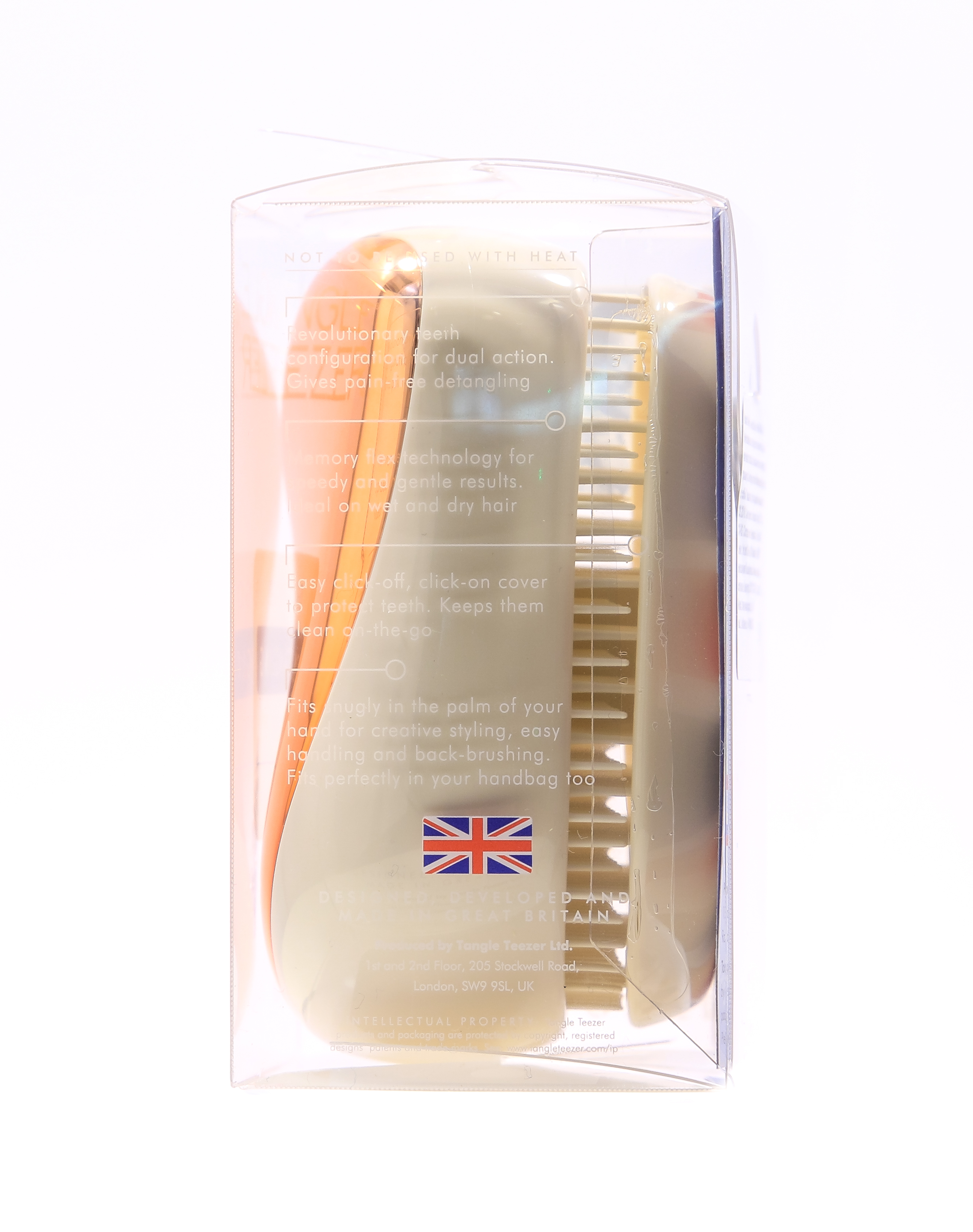 Тангл Тизер Расческа Rose Gold Luxe розовое золото/белый (Tangle Teezer, Compact Styler) фото 2