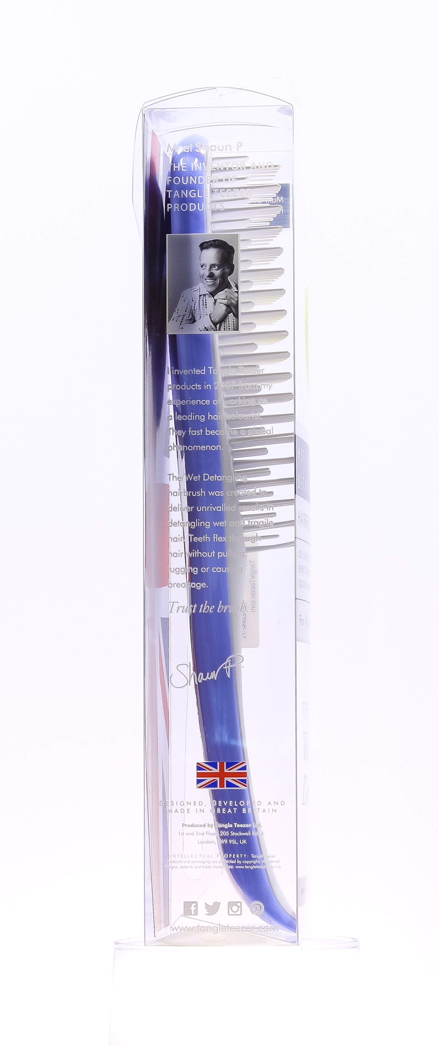  Расческа Serenity Blue белый/голубой (Закрытые бренды, The Wet Detangler) фото 4