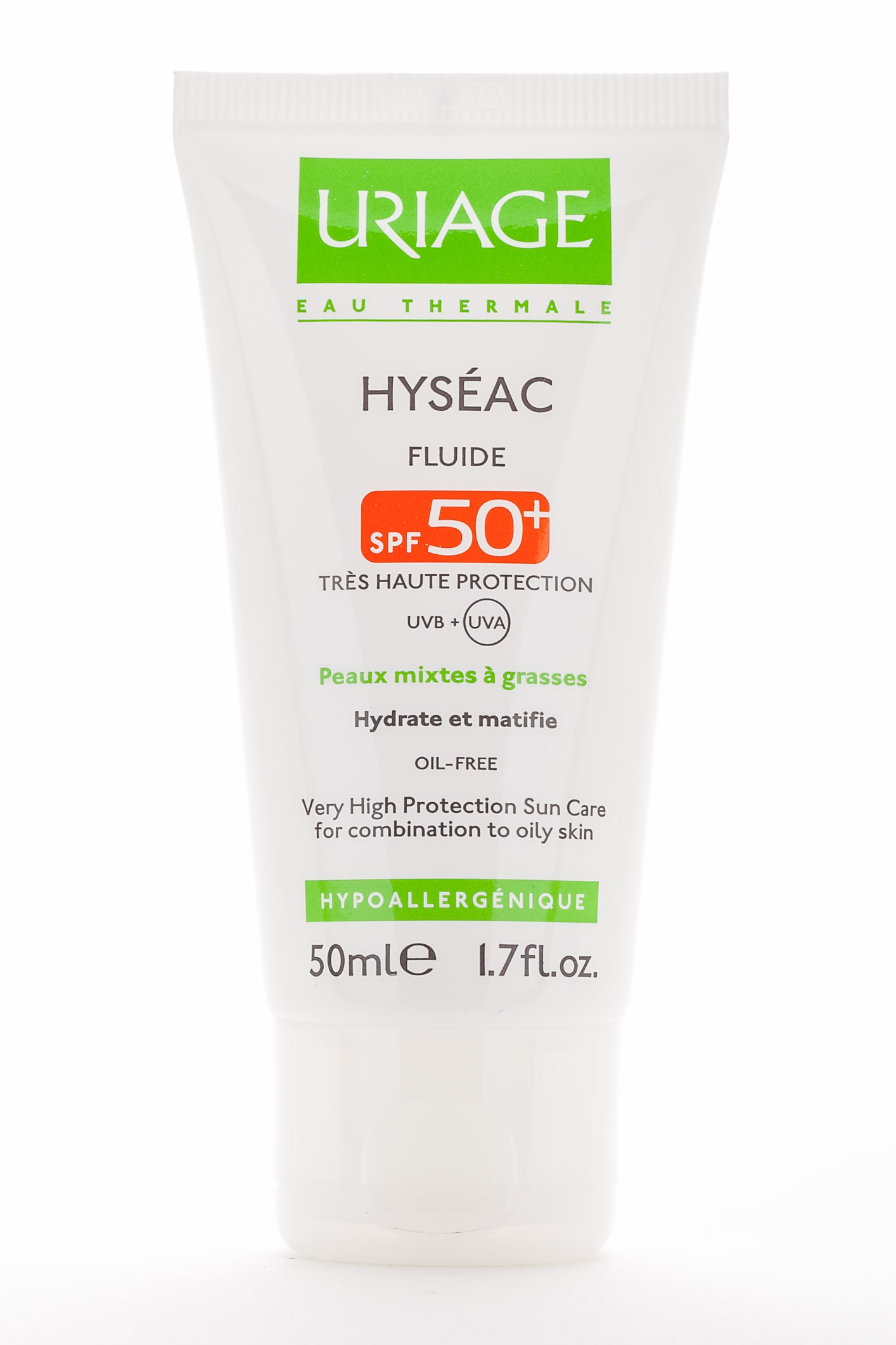 Урьяж Солнцезащитная эмульсия SPF 50 Исеак, 50 мл (Uriage, Hyseac) фото 1