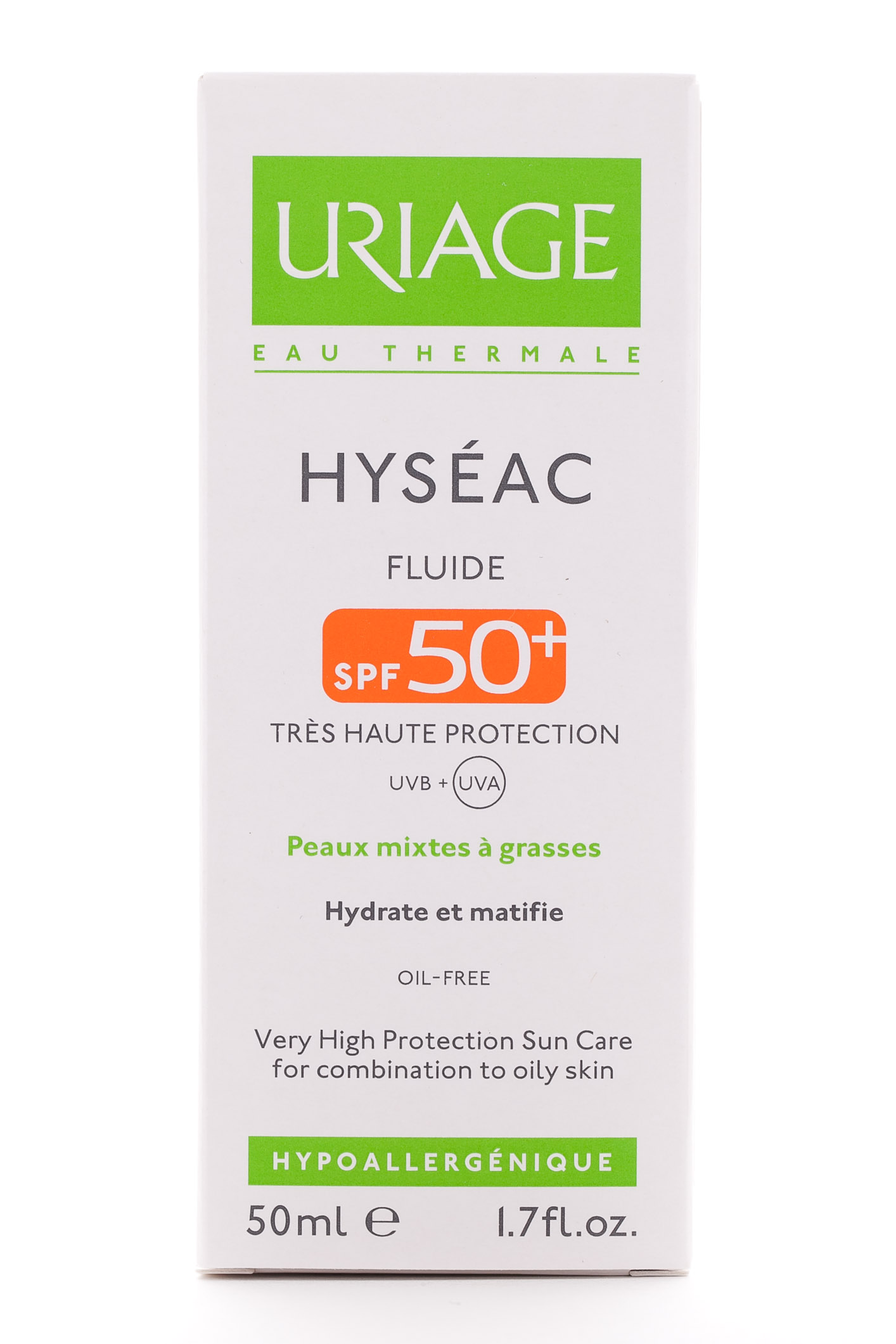 Урьяж Солнцезащитная эмульсия SPF 50 Исеак, 50 мл (Uriage, Hyseac) фото 3