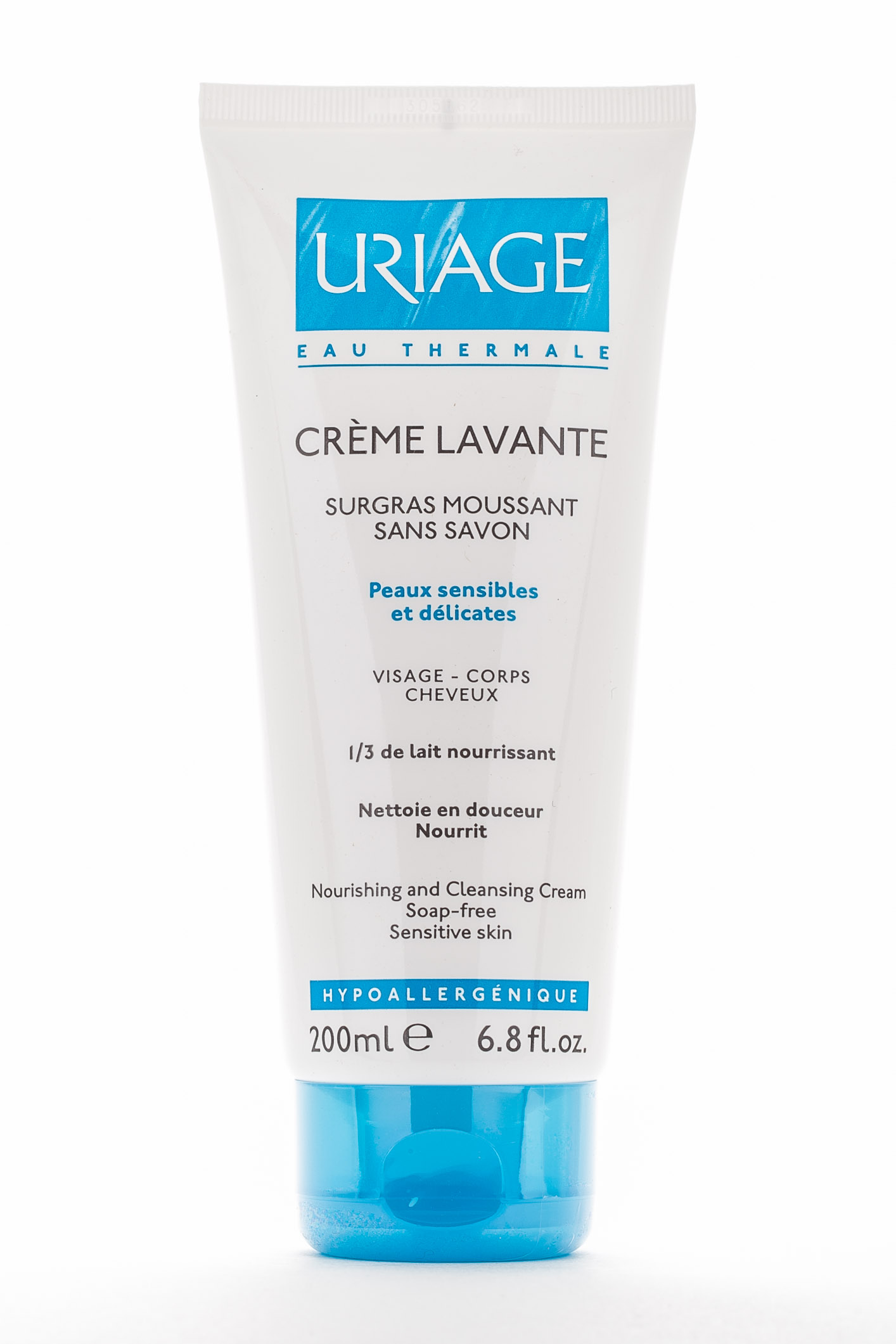 Урьяж Очищающий пенящийся крем - питательное и очищающее средство без мыла 200 мл (Uriage, Гигиена Uriage) фото 1