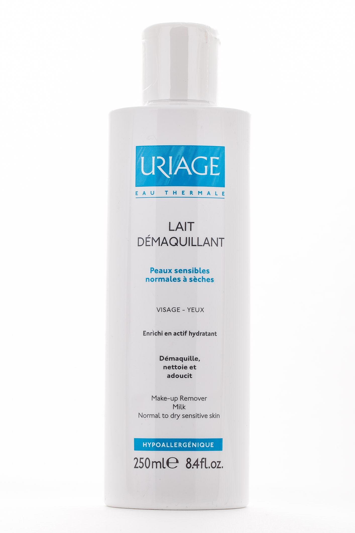 Урьяж Очищающее молочко для сухой и чувствительной кожи лица и контура глаз (Uriage, Гигиена Uriage) фото 2