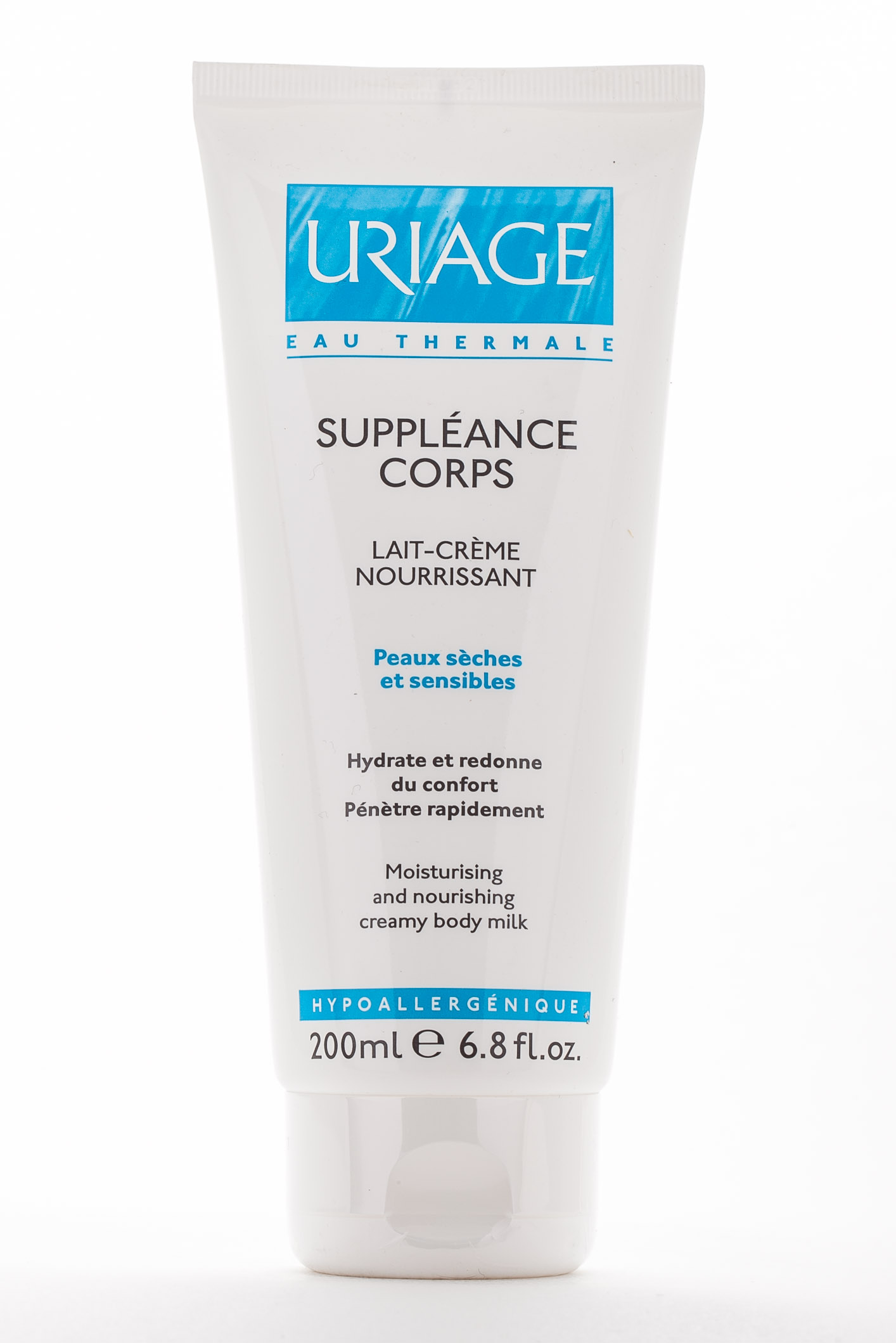 Урьяж Сюплеанс питательное и увлажняющее молочко-крем для тела для сухой и чувствительной кожи тела детей (Uriage, Suppleance) фото 2