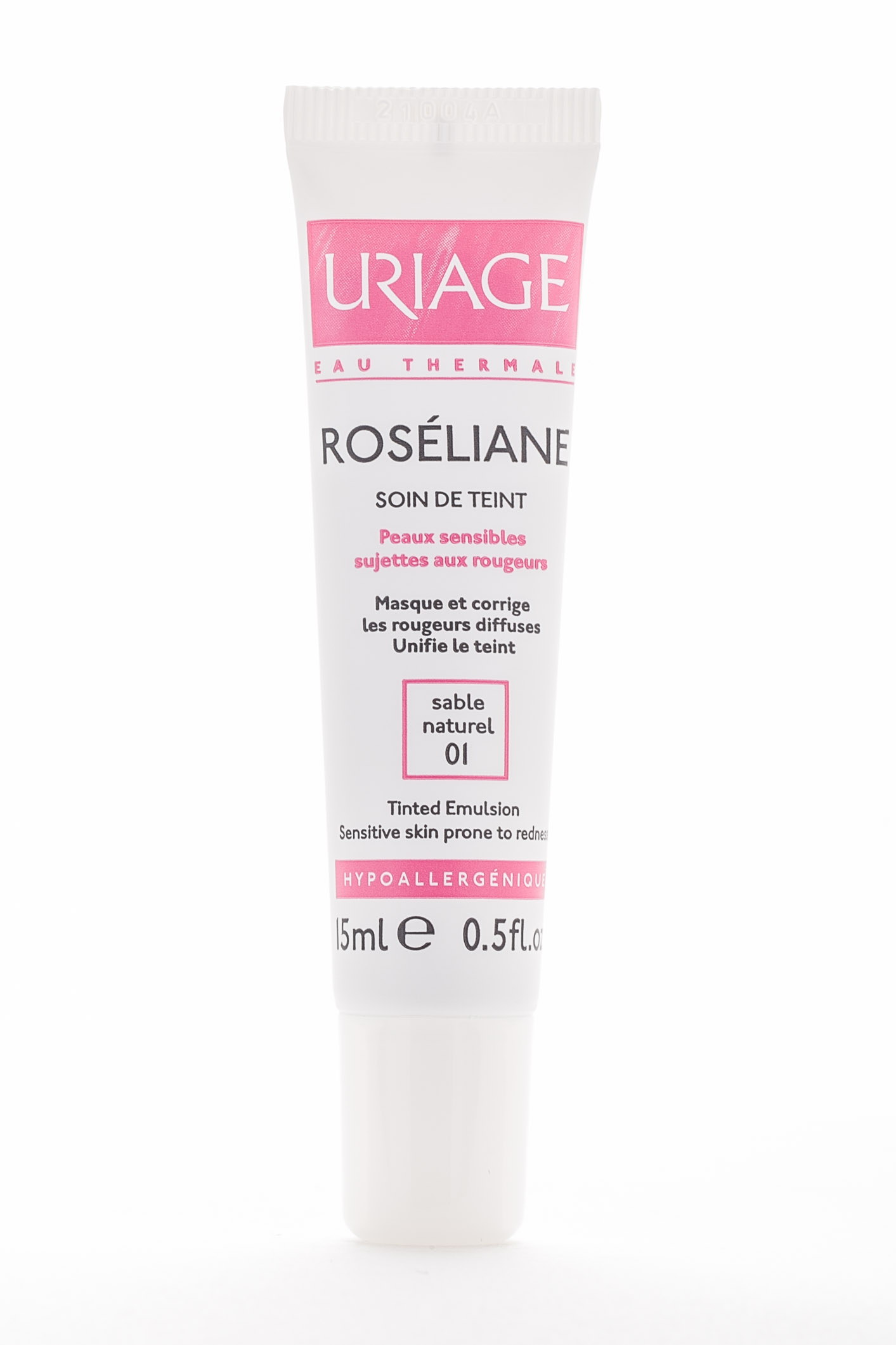 Урьяж Розельян тональный уход с шелковистой текстурой, оттенок 01 - натуральный песочный 15 мл (Uriage, Roseliane) фото 1