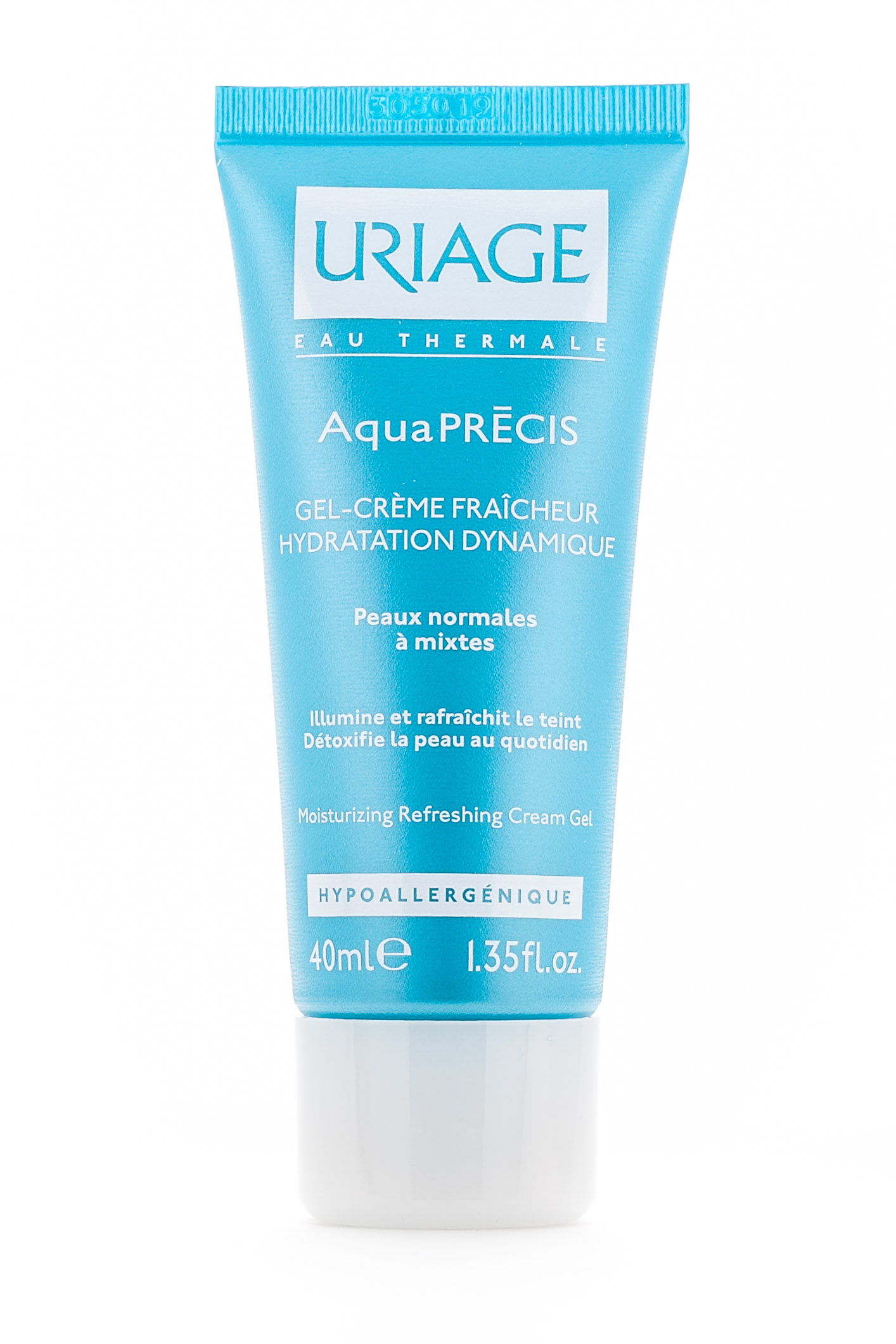 Урьяж Аква Преси Освежающий гель-крем д/нормальной и комбинированной кожи 40 мл (Uriage, Aqua Precis) фото 2