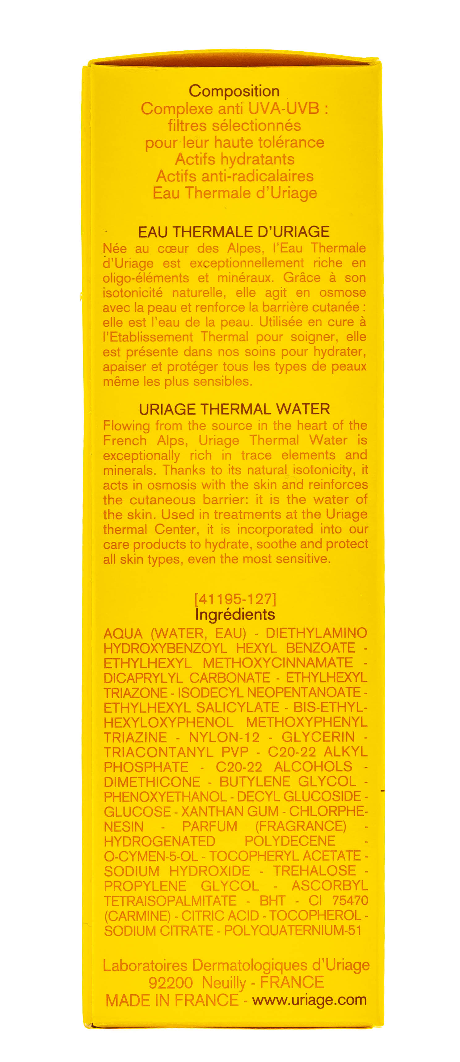 Урьяж Солнцезащитный крем SPF50+ Барьесан 50 мл (Uriage, Bariesun) фото 0