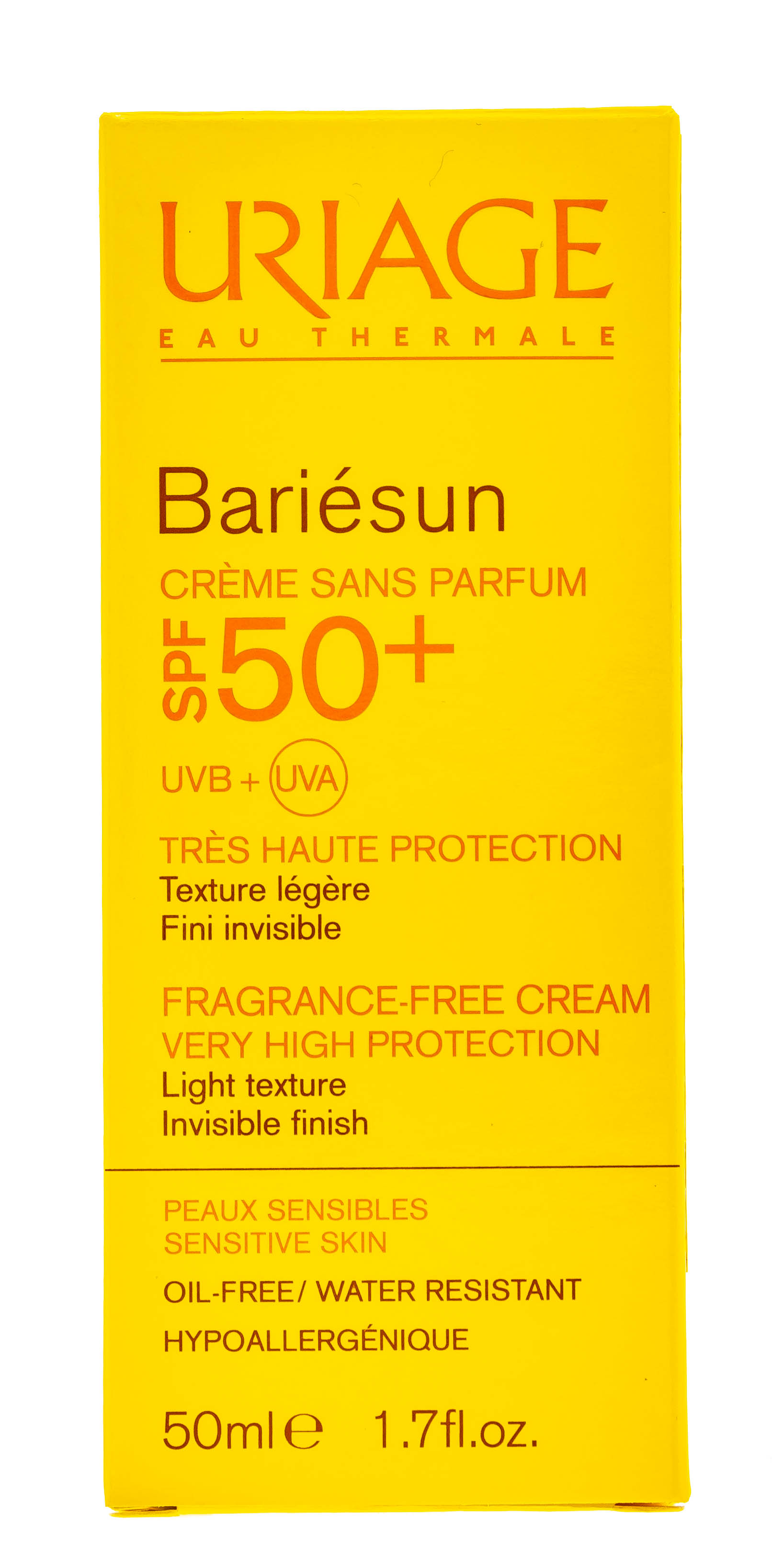 Урьяж Солнцезащитный крем без ароматизаторов SPF50+  Барьесан 50 мл (Uriage, Bariesun) фото 3