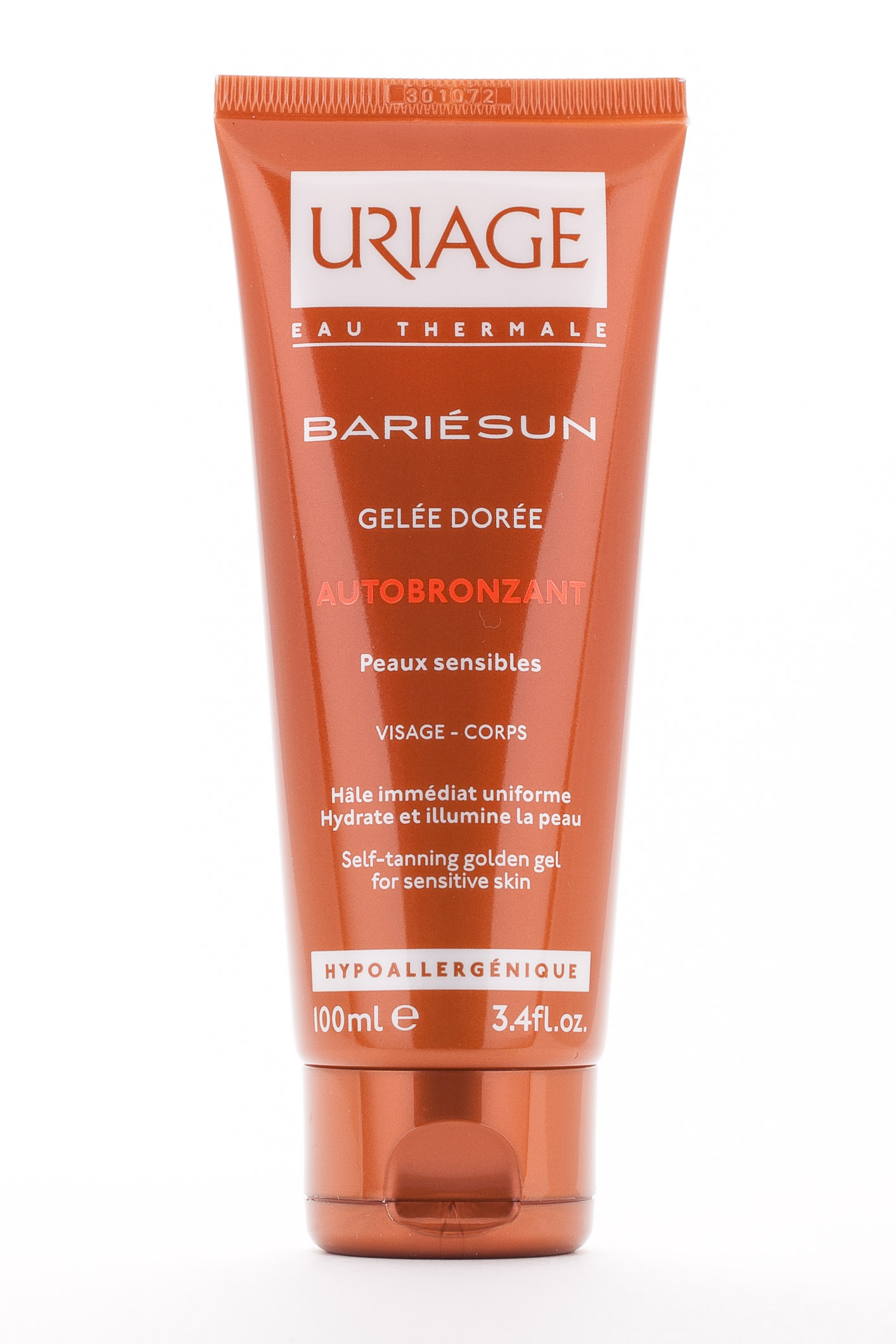 Урьяж Желе-автобронзат для чувстви­тельной кожи лица и тела 100мл (Uriage, Bariesun) фото 2