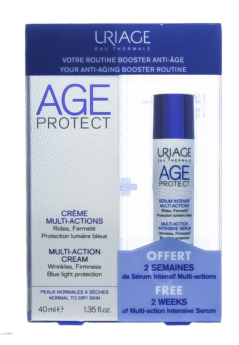 Урьяж Набор Эйдж Протект - дневной крем 40 мл+ сыворотка 10 мл (Uriage, Age Protect) фото 1