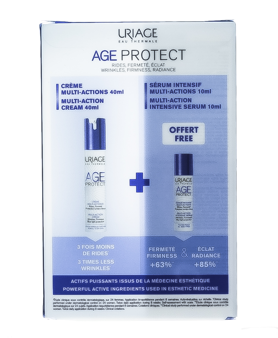 Урьяж Набор Эйдж Протект - дневной крем 40 мл+ сыворотка 10 мл (Uriage, Age Protect) фото 4
