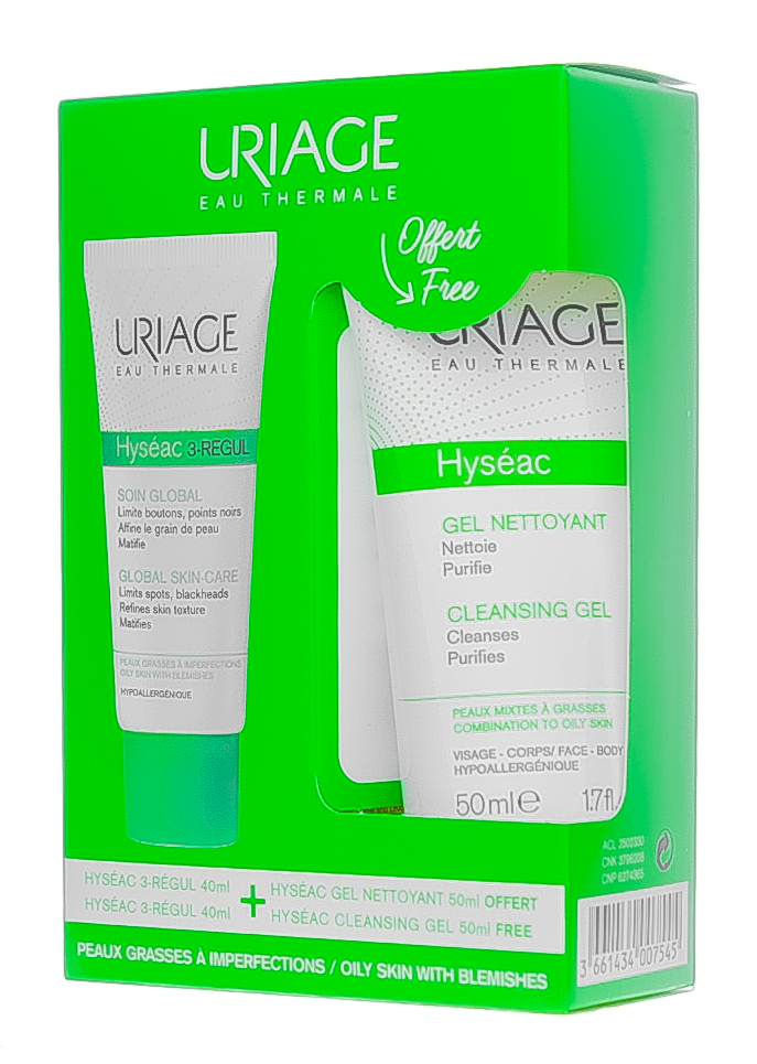 Урьяж Набор: Матирующий уход Исеак для лица, 40 мл+Очищающая мицеллярная вода, 100 мл (Uriage, Hyseac) Урьяж Набор: Матирующий уход Исеак для лица, 40 мл+Очищающая мицеллярная вода, 100 мл (Uriage, Hyseac) фото 2