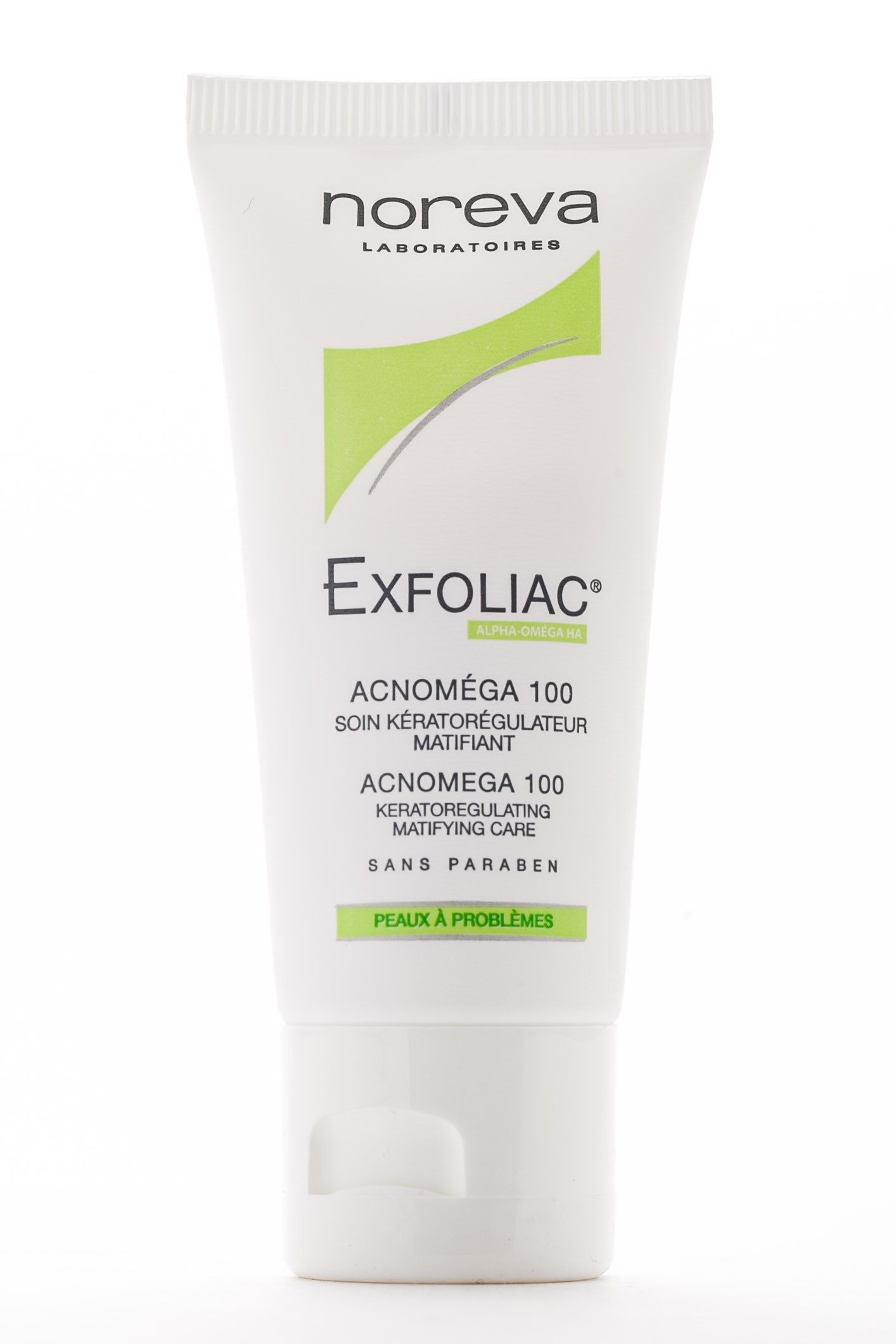 Норева Эксфолиак  Акномега 100- крем для жирной, комбинированной юношеской кожи с акне в легкой форме 30 мл (Noreva, Exfoliac) фото 1