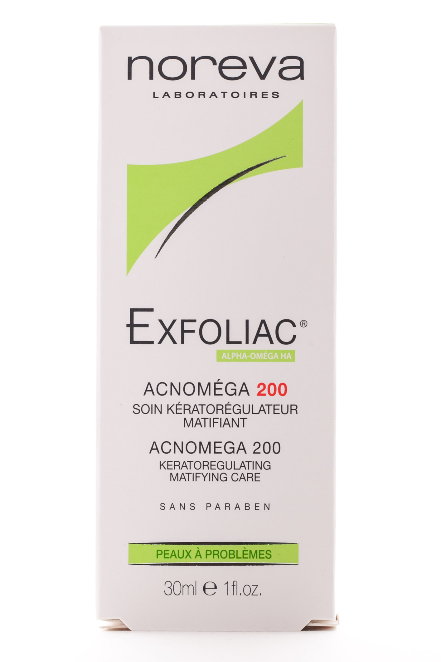 Норева Эксфолиак Акномега 200 - крем для жирной, комбинированной кожи с акне средней степени тяжести 30 мл (Noreva, Exfoliac) фото 2