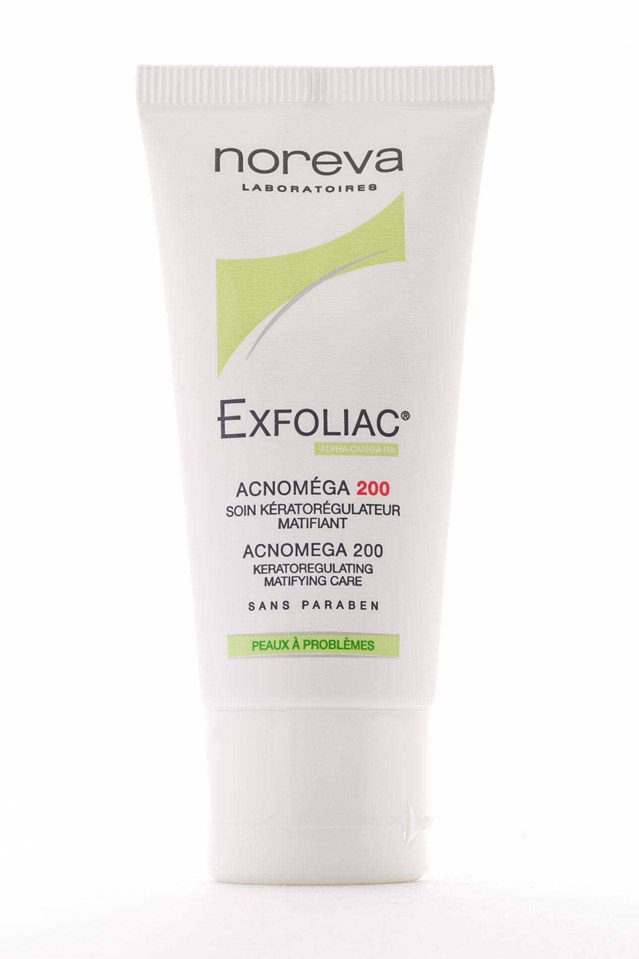 Норева Эксфолиак Акномега 200 - крем для жирной, комбинированной кожи с акне средней степени тяжести 30 мл (Noreva, Exfoliac) фото 1