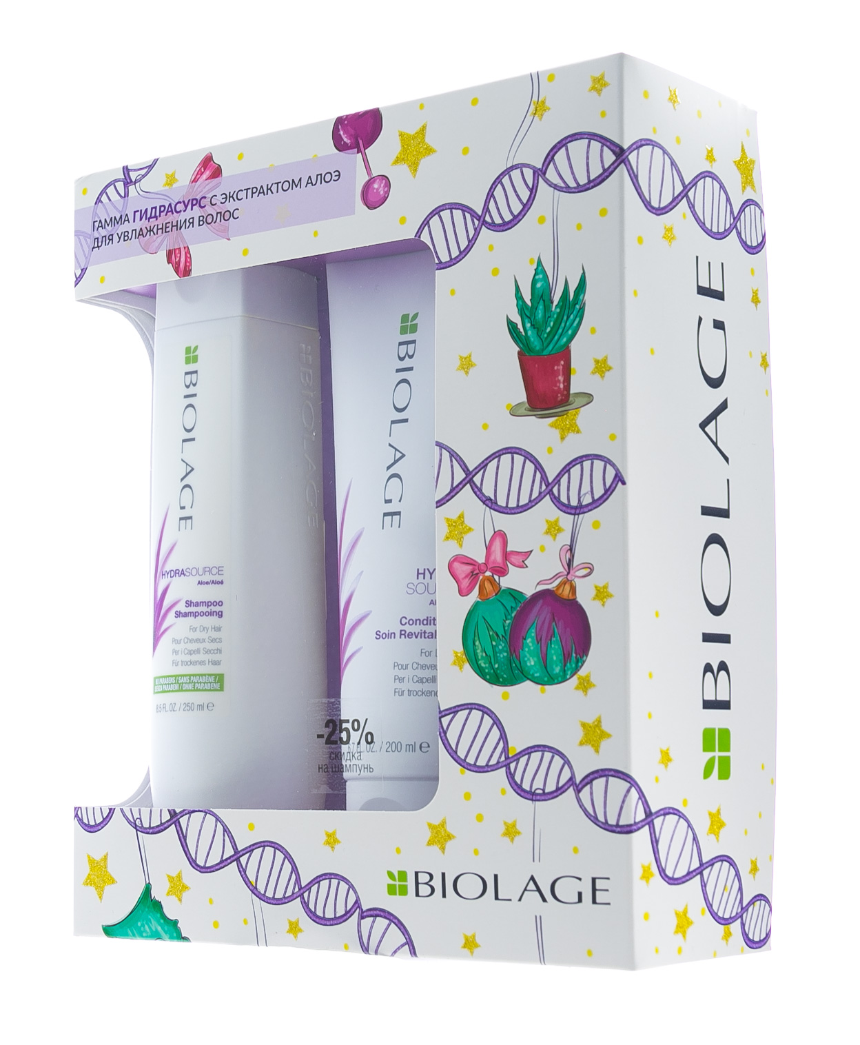 Матрикс Набор Биолаж Гидрасурс: Увлажняющий Шампунь 250 мл + Увлажняющий Кондиционер 200 мл (Matrix, Biolage Hydrasource) фото 2