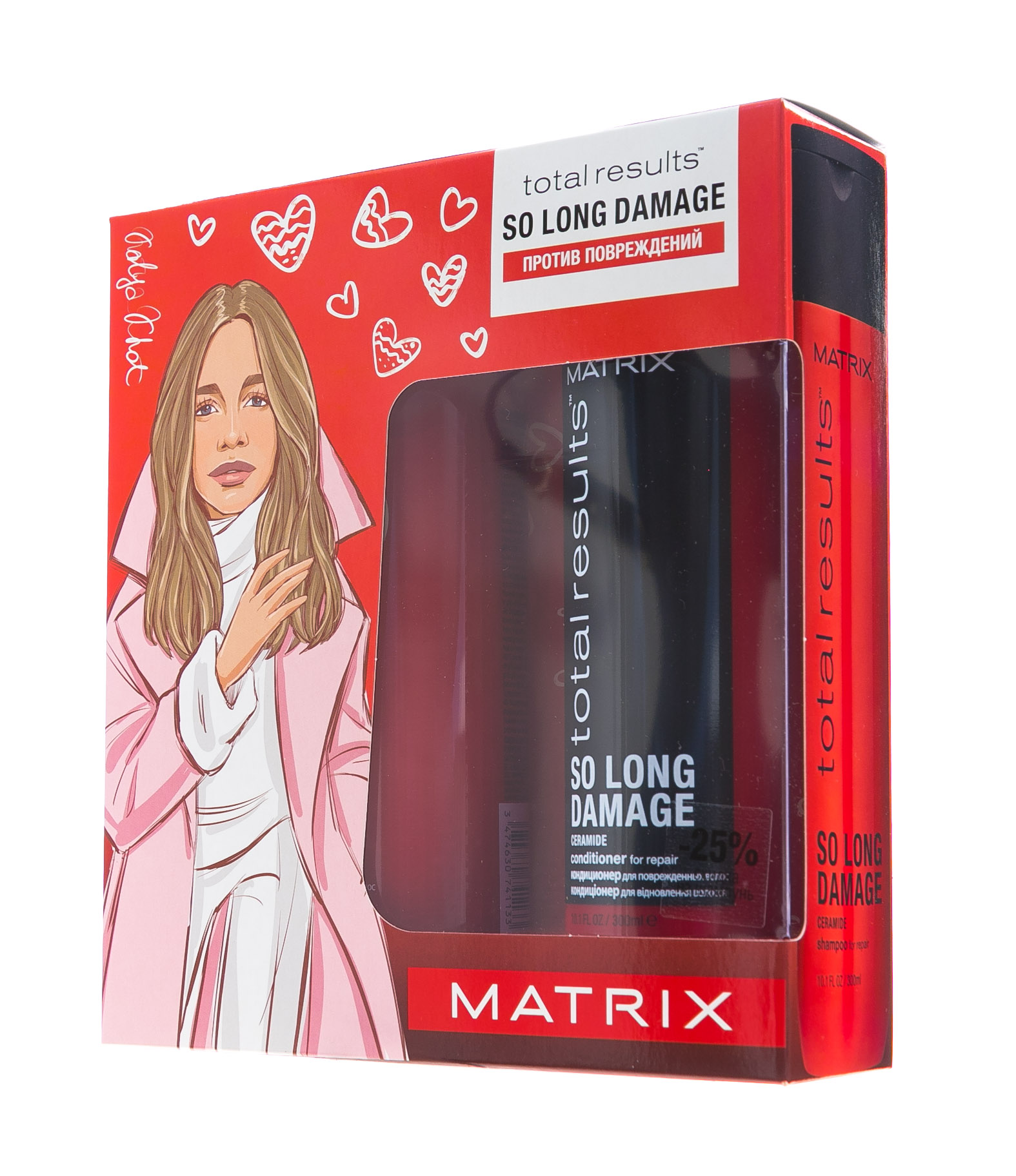 Матрикс Набор Total results So Long Шампунь с керамидами 300 мл + Кондиционер с керамидами 300 мл (Matrix, So Long Damage) фото 3