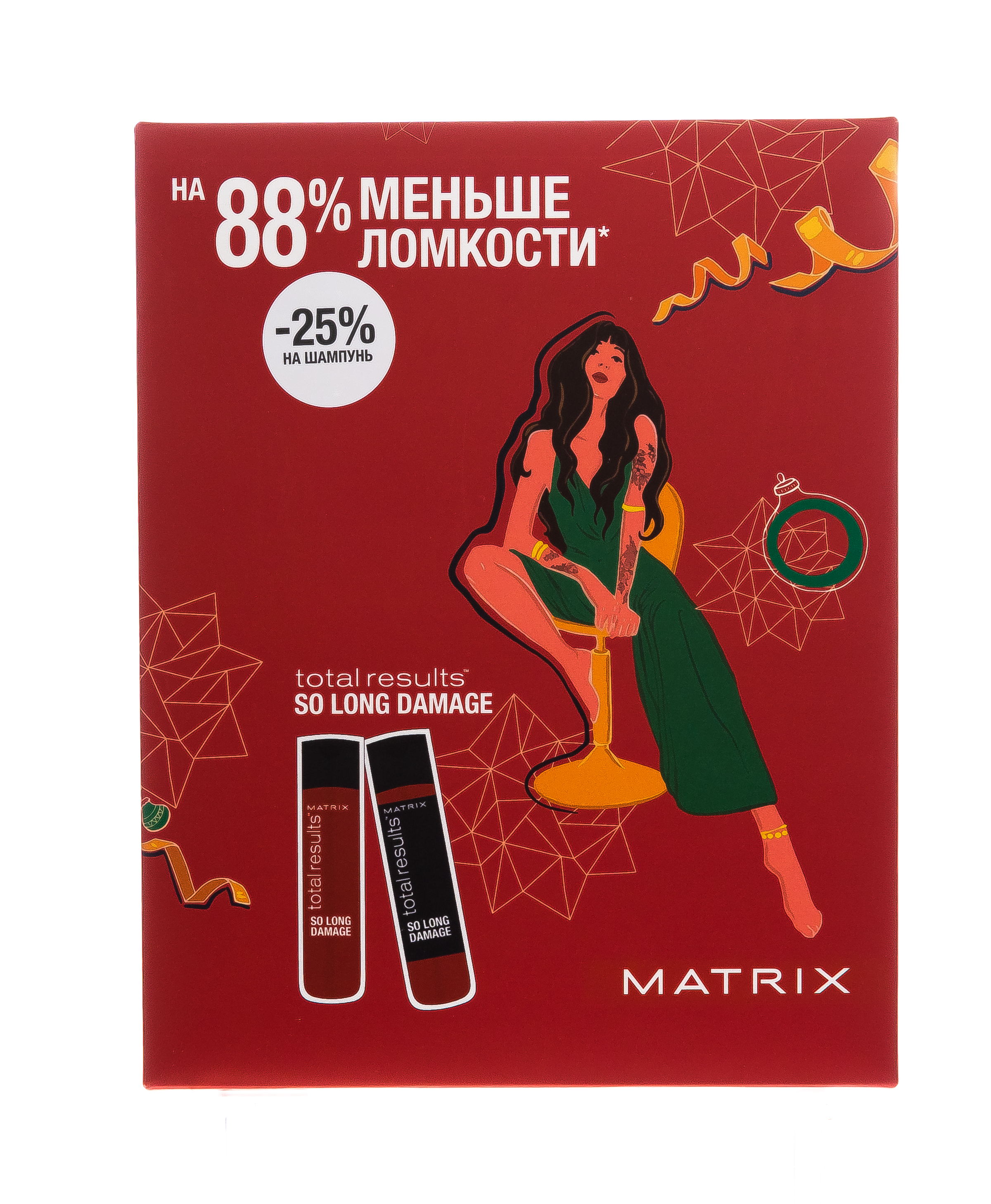 Матрикс Подарочный Набор So Long Damage Шампунь с керамидами, 300 мл + Кондиционер с керамидами, 300 мл (Matrix, So Long Damage) фото 1