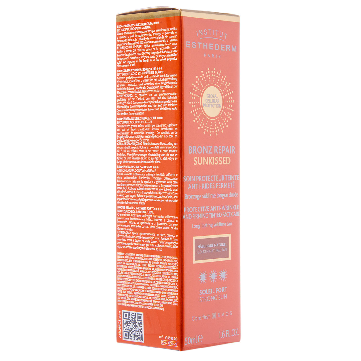 Institut Esthederm Крем для лица c оттеночным эффектом при сильном солнце Bronz Repair Sunkissed, 50 мл. фото