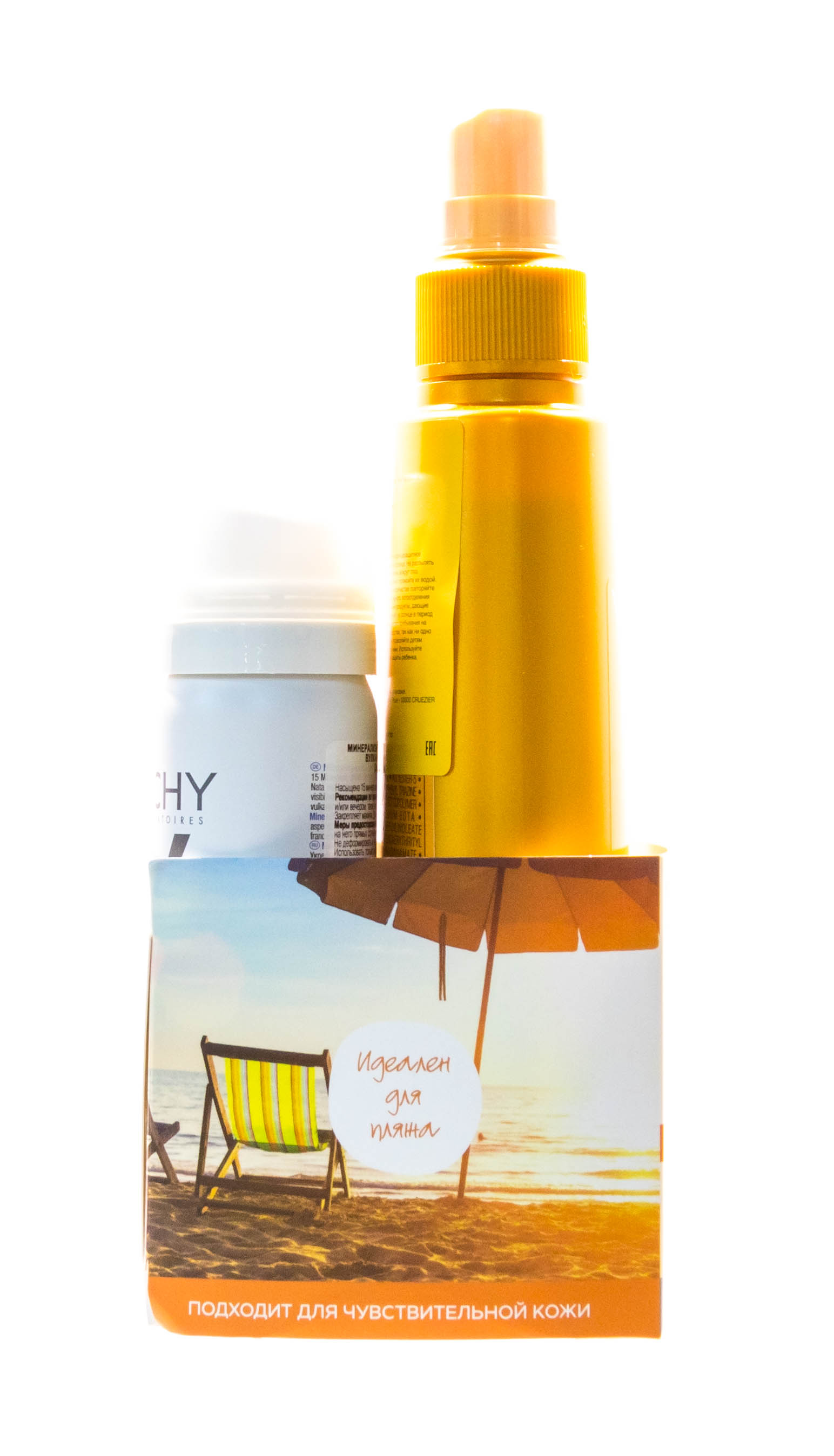 Виши Увлажняющий спрей SPF 50+ 200 мл + Термальная Вода Vichy 50 мл (Vichy, Ideal Soleil) фото 2