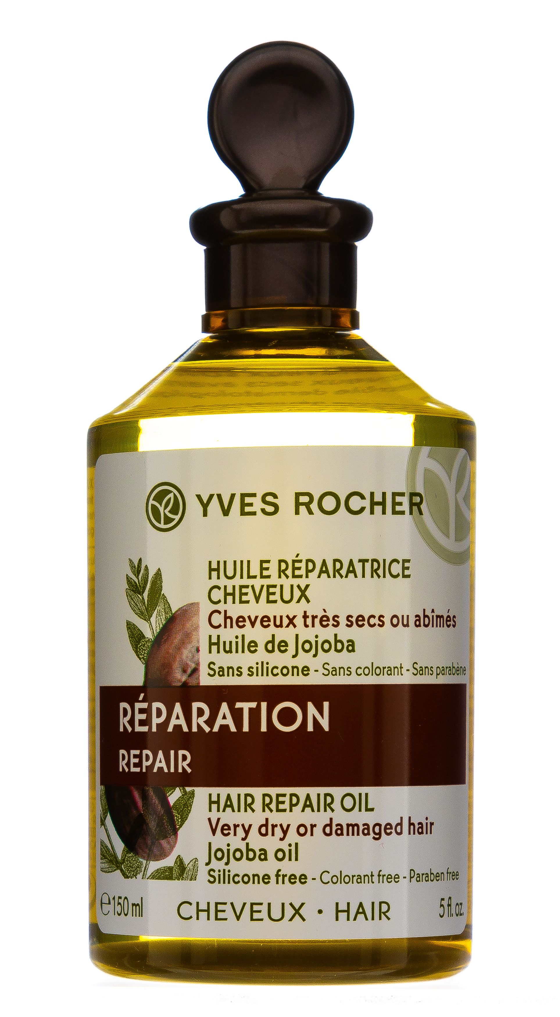Ив Роше Масло для Восстановления с Бабассу, Жожоба и Макадамией 150 мл (Yves Rocher, Для волос) Ив Роше Масло для Восстановления с Бабассу, Жожоба и Макадамией 150 мл (Yves Rocher, Для волос) фото 1