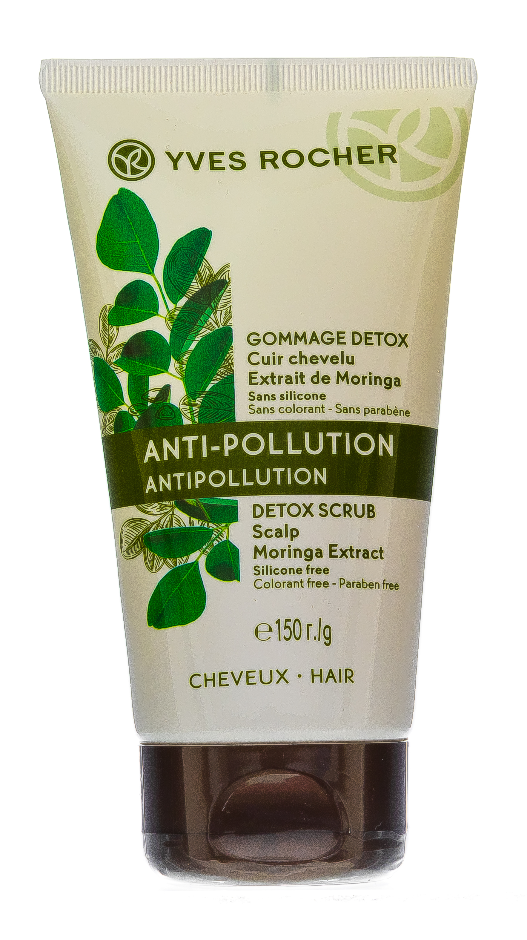 Ив Роше Очищающий Скраб для Кожи Головы с Экстрактом  Моринги 150 мл (Yves Rocher, Для волос) фото 1