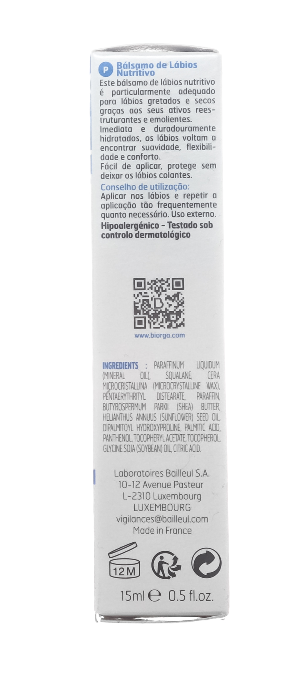 Биорга Питательный бальзам для губ, 15 мл (Biorga, Apaisac) Биорга Питательный бальзам для губ, 15 мл (Biorga, Apaisac) фото 4