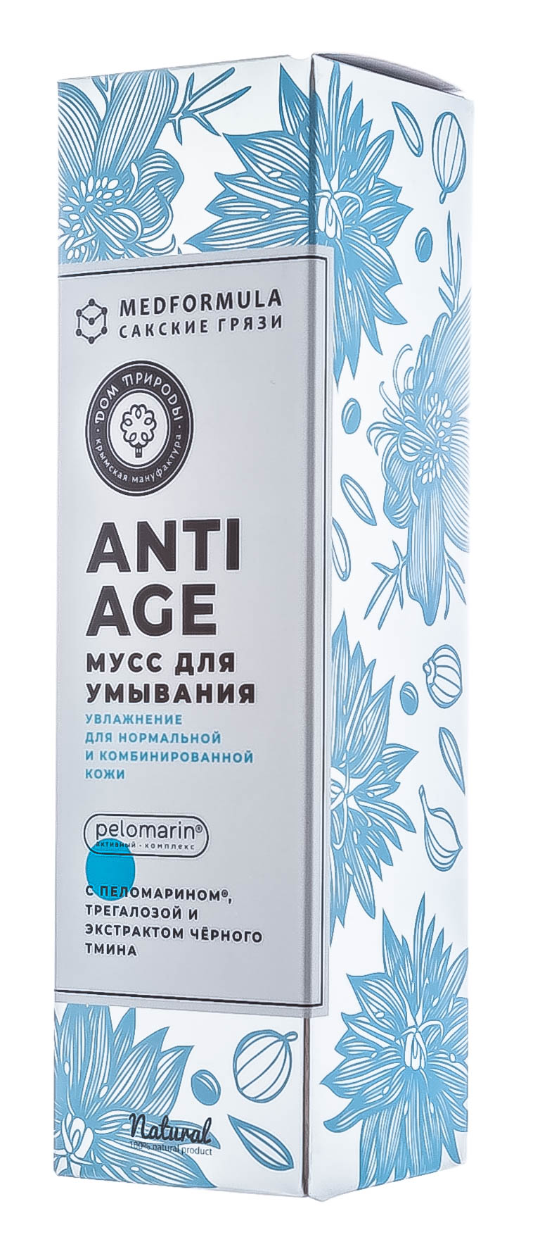  Мусс для умывания Увлажнение для нормальной и комбинированной кожи 170 г (Дом природы, Anti-Age с пеломарином) фото 2