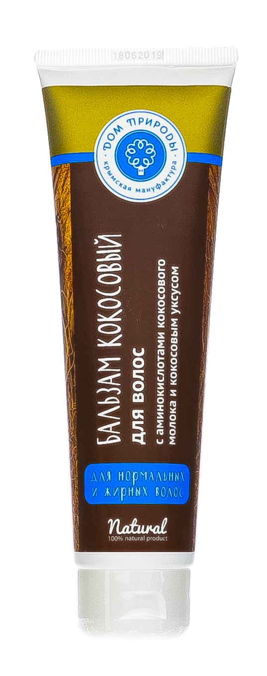  Бальзам для волос Кокосовый 150 г (Дом природы, Кокосовая линейка для волос) фото 1