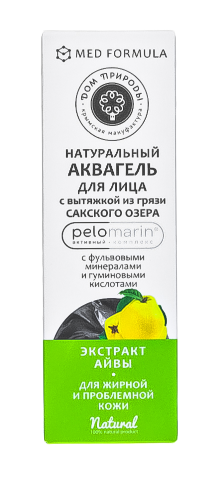 Дом природы Аквагель для лица с экстрактом айвы для жирной и проблемной кожи, 50 г. фото
