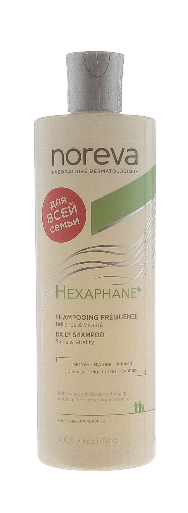 Норева Шампунь для ежедневного применения, 400 мл (Noreva, Hexaphane) фото 1