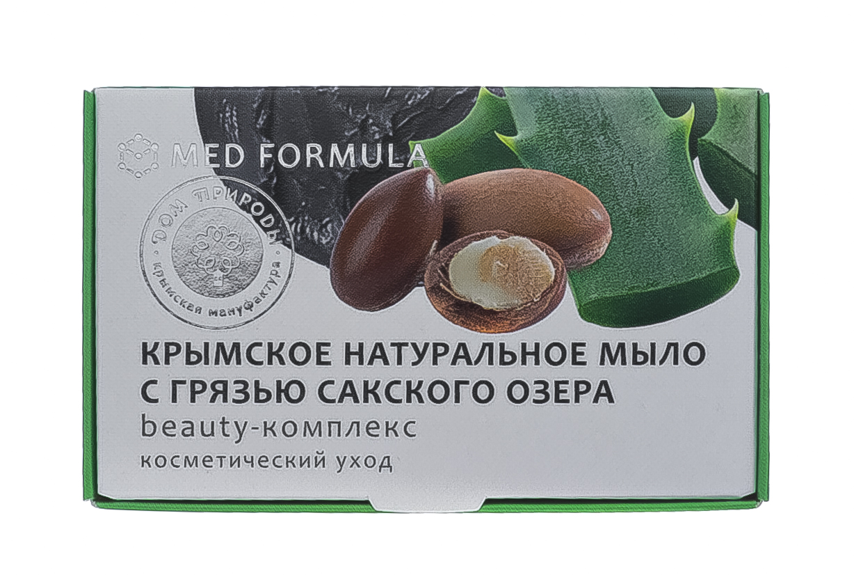  Мыло на основе грязи Сакского озера Beauty-Комплекс, 100 гр (Дом природы, MED formula) фото 1