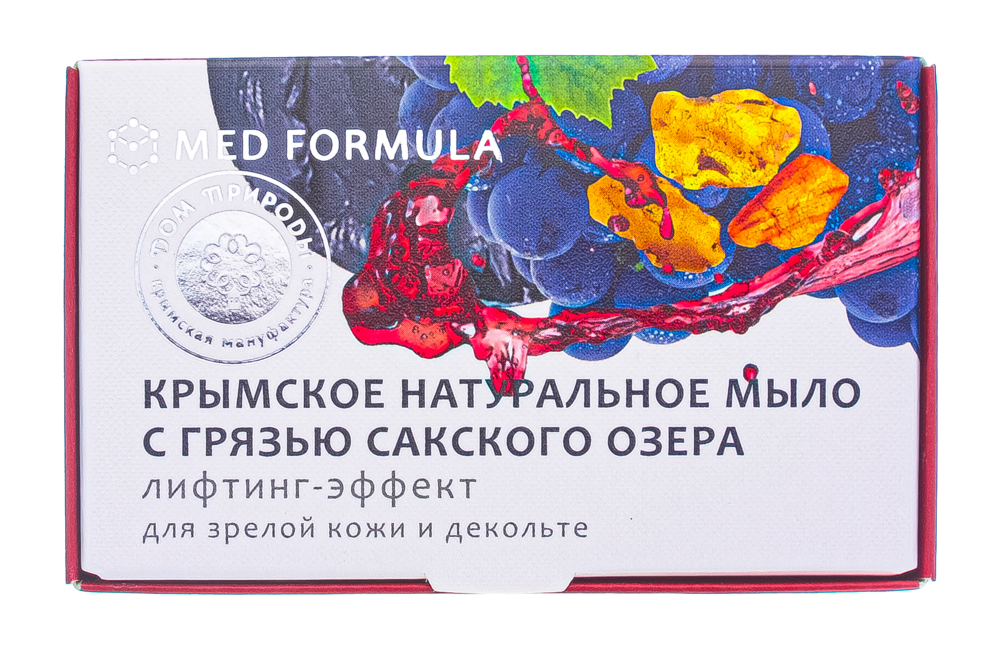  Мыло на основе грязи Сакского озера, Лифтинг-эффект 100 г (Дом природы, MED formula) фото 1