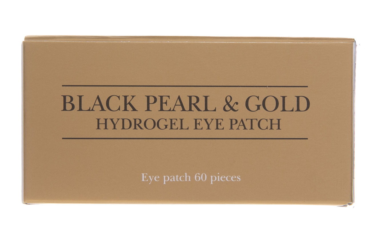 Петитфи Патчи для глаз с черным жемчугом и золотом Black Pearl & Gold Eye Patch, 60 шт х 1,4 г (Petitfee, Eye Patch) фото 1